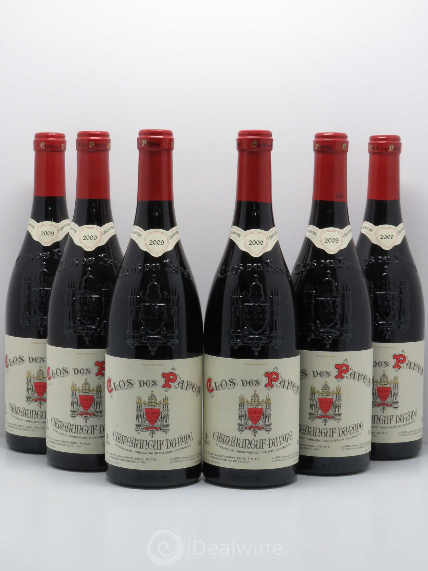 Châteauneuf-du-Pape Clos des Papes - Paul Avril 2009 - Lot de 6 bouteilles - 0