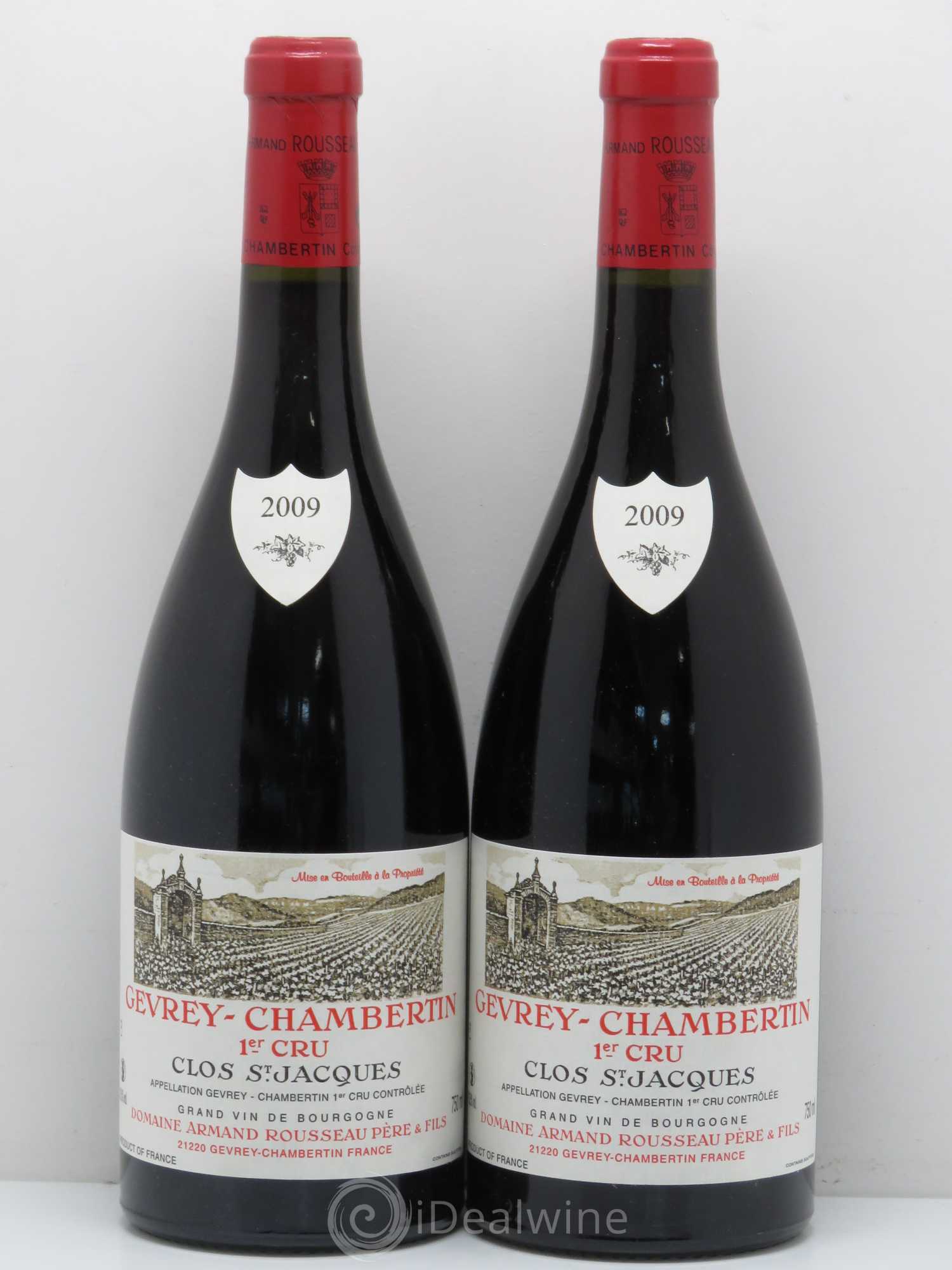 Gevrey-Chambertin 1er Cru Clos Saint-Jacques Armand Rousseau (Domaine) 2009 - Lot de 2 bouteilles - 0