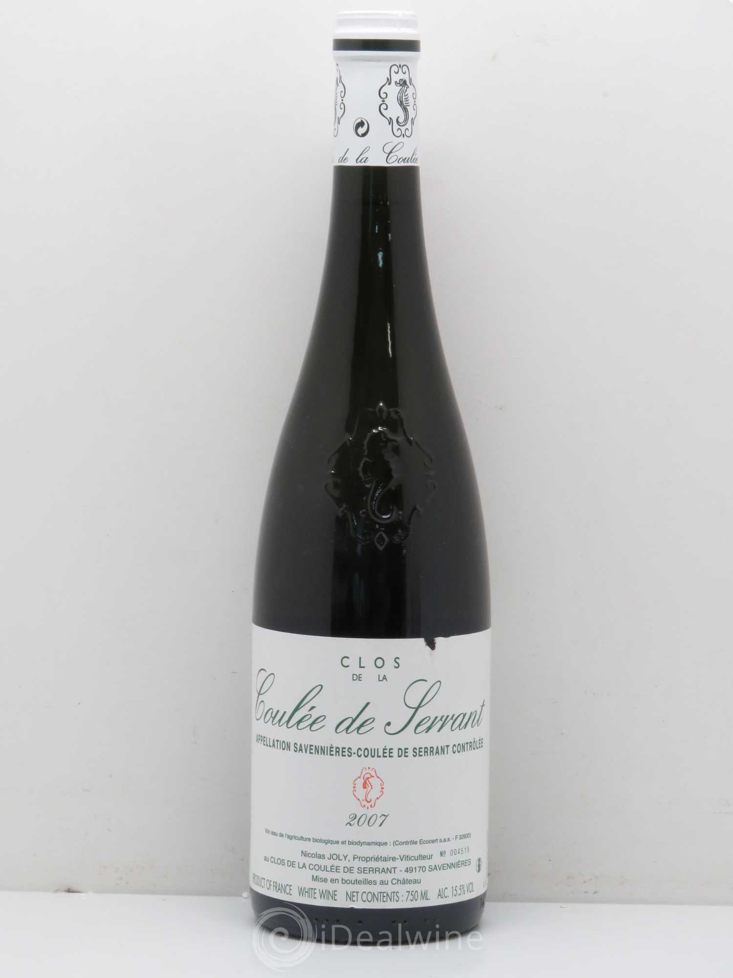 Savennières Clos de la Coulée de Serrant Vignobles de la Coulée de Serrant - Nicolas Joly 2007 - Lot de 1 bouteille - 0