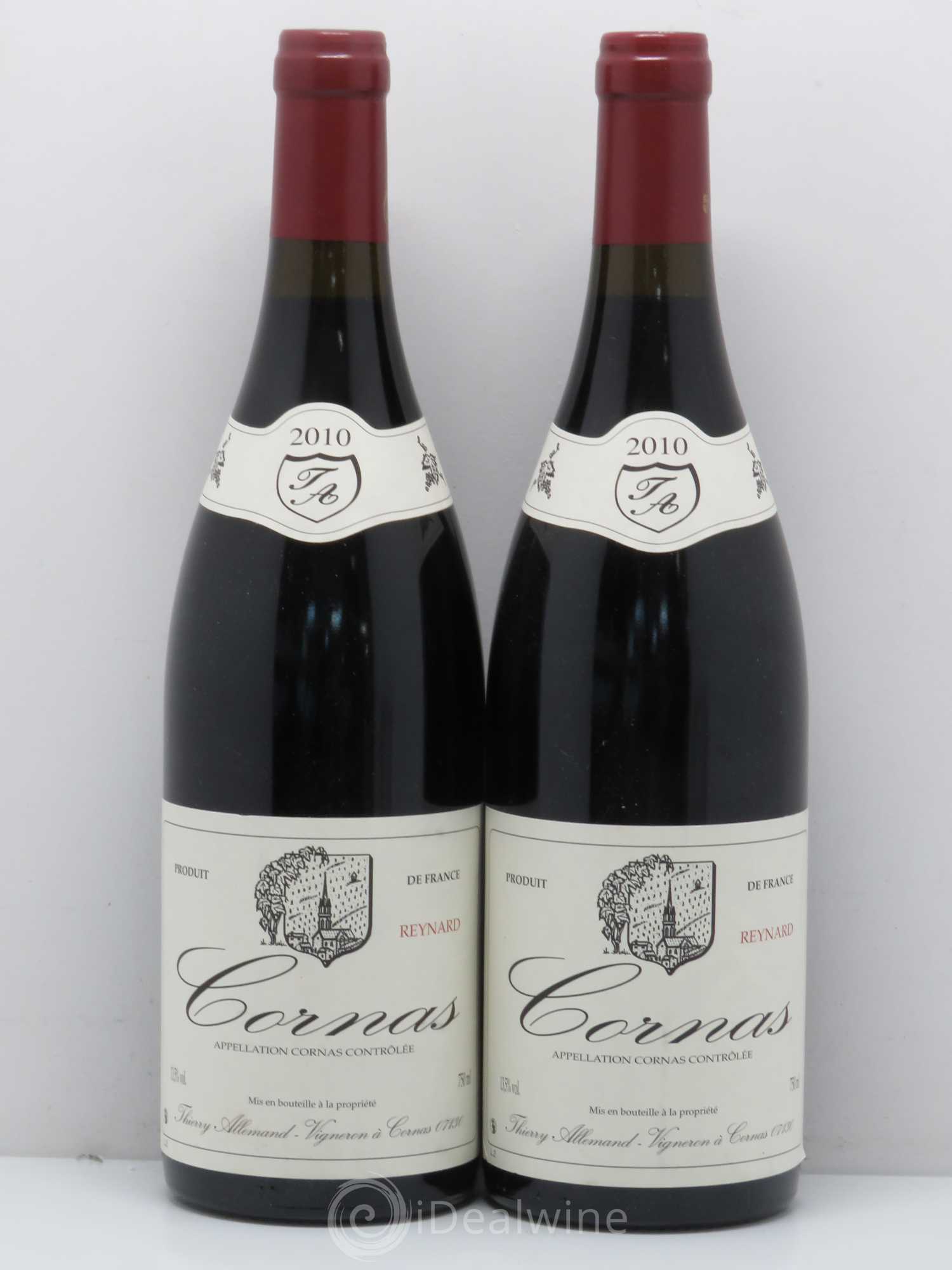 Cornas Reynard Thierry Allemand 2010 - Lot de 2 bouteilles - 0