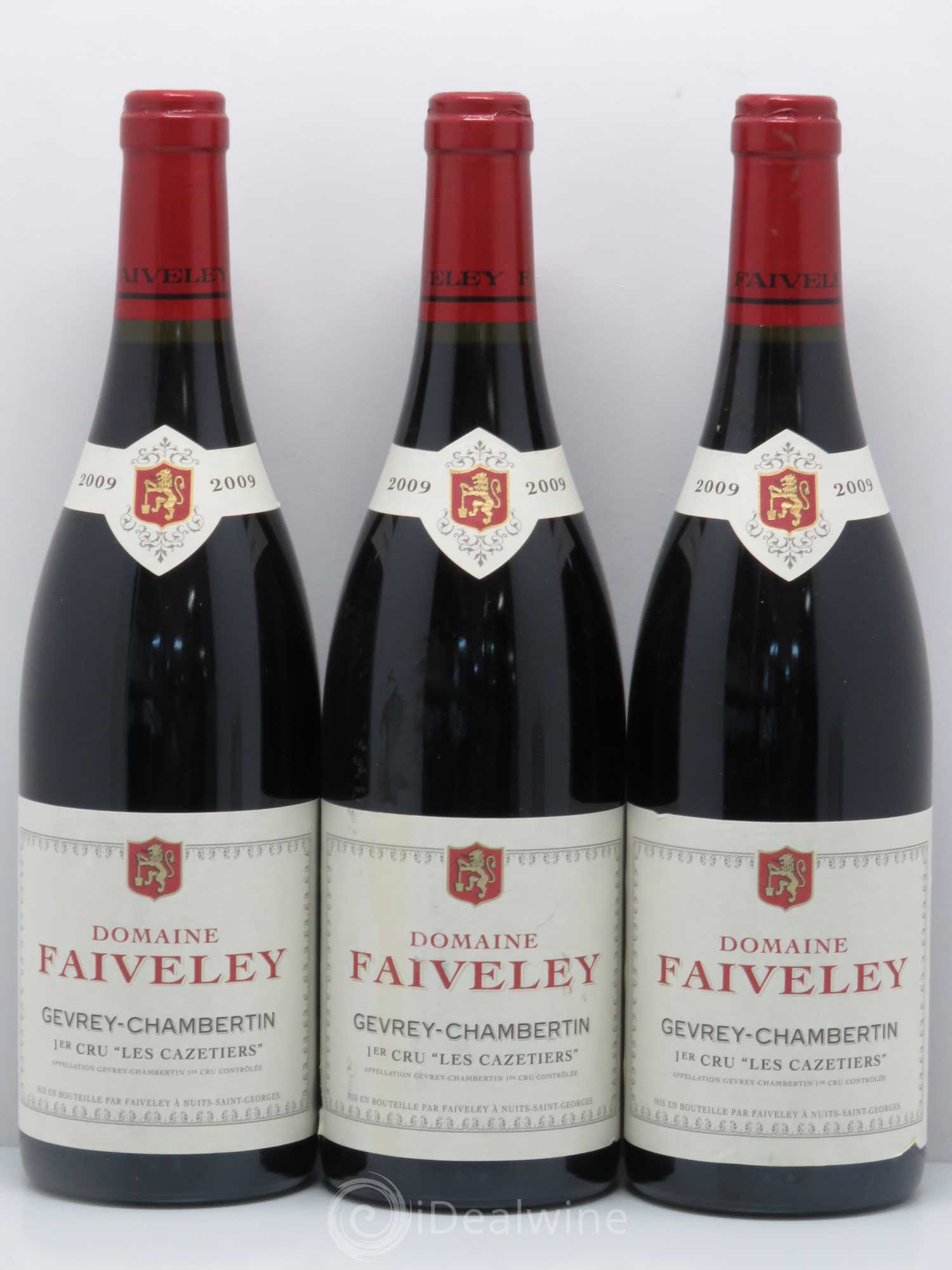 Gevrey-Chambertin 1er Cru Les Cazetiers Faiveley 2009 - Lot de 3 bouteilles - 0