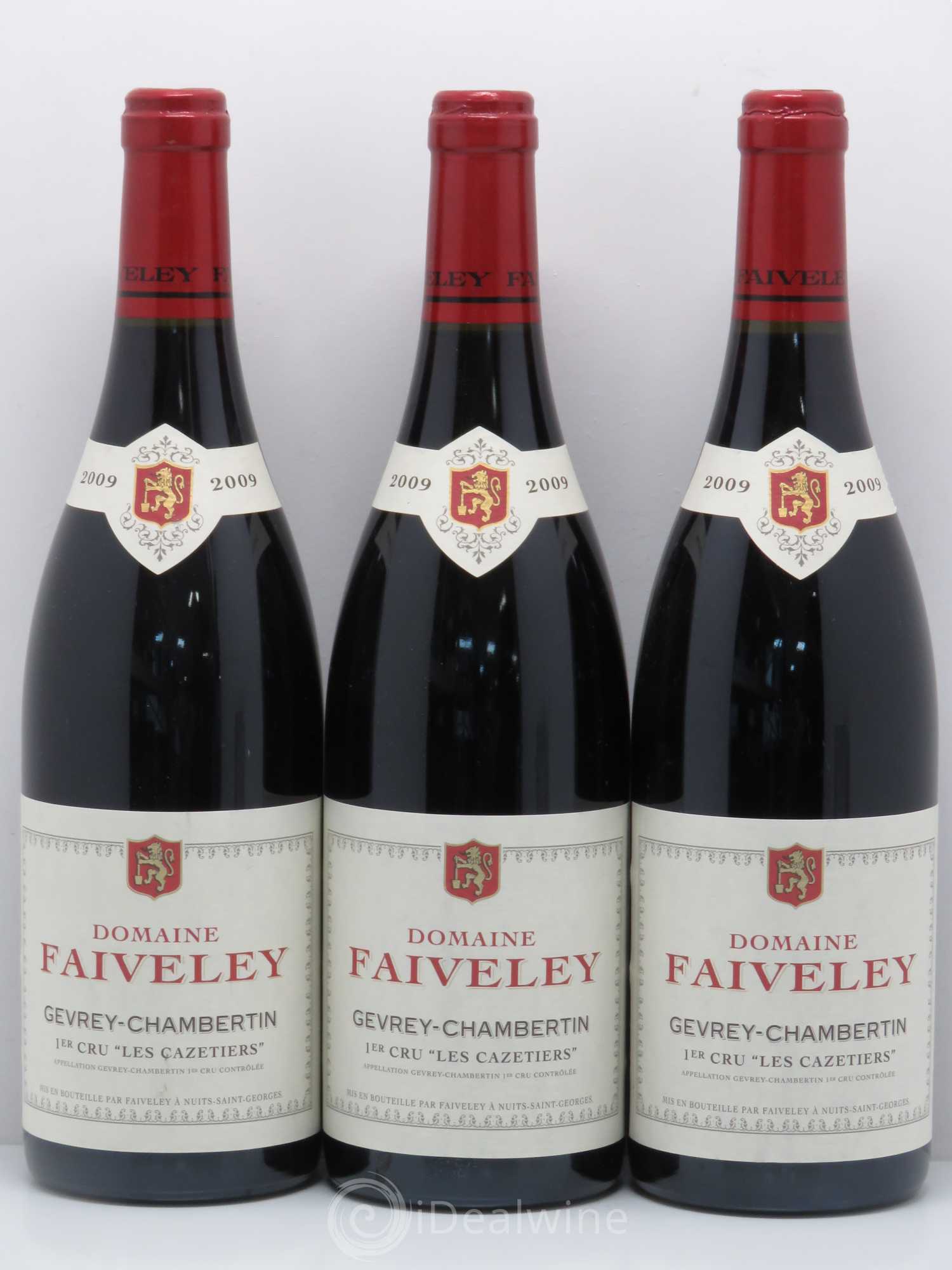 Gevrey-Chambertin 1er Cru Les Cazetiers Faiveley 2009 - Lot de 3 bouteilles - 0
