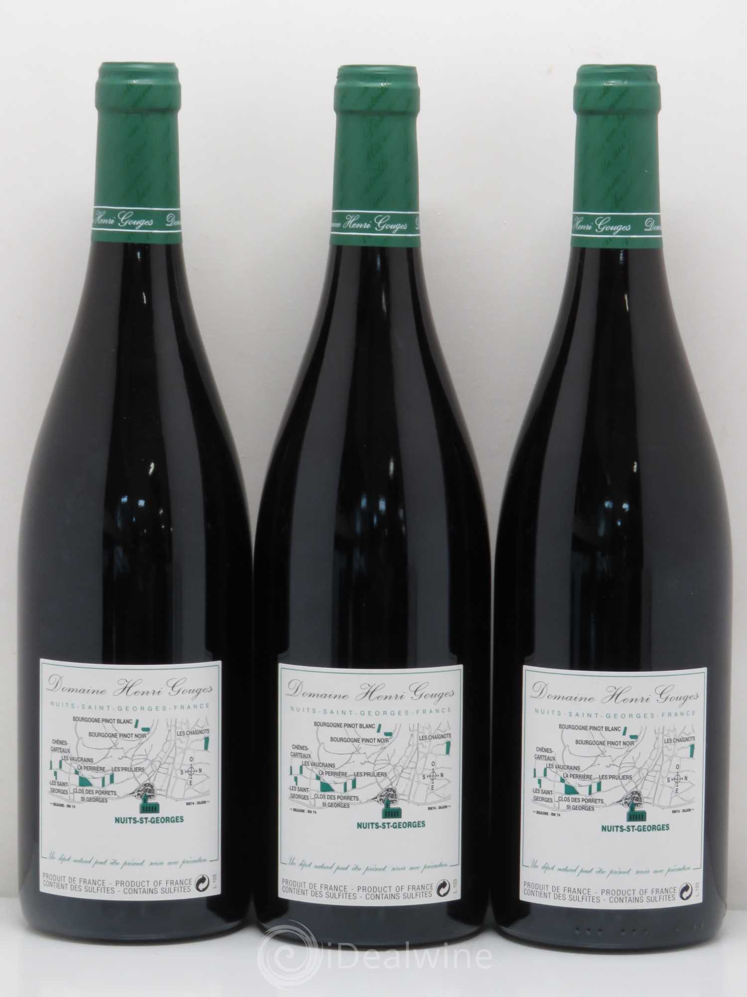 Nuits-Saint-Georges 1er Cru Les Vaucrains Henri Gouges 2010 - Lot de 3 bouteilles - 1