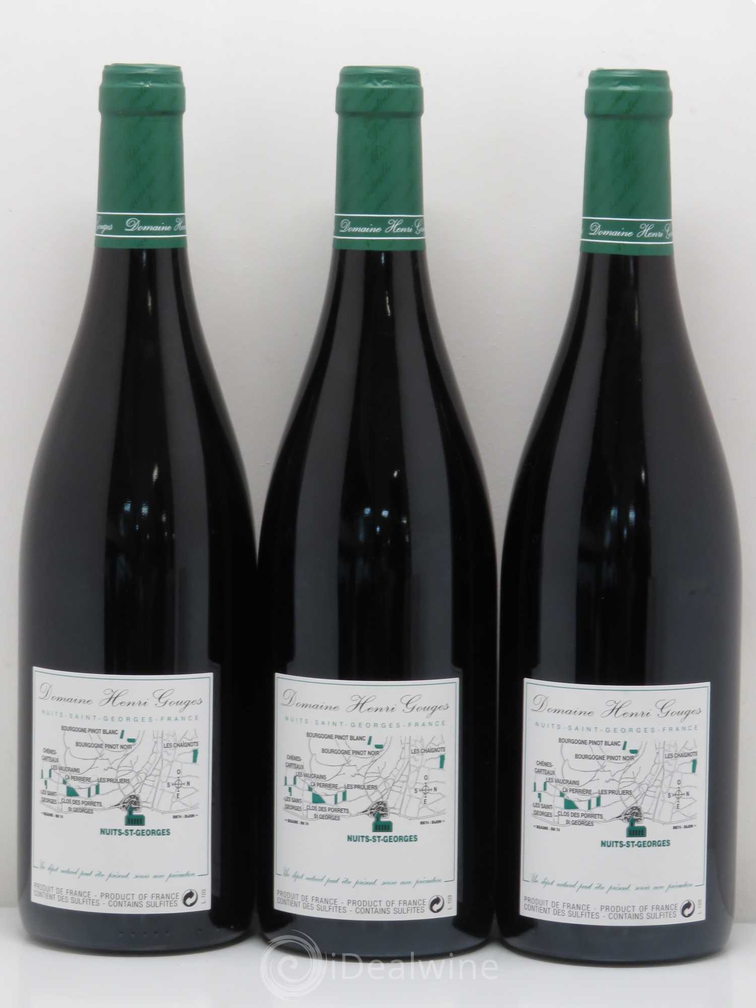 Nuits-Saint-Georges 1er Cru Les Saints Georges Henri Gouges 2010 - Lot de 3 bouteilles - 1