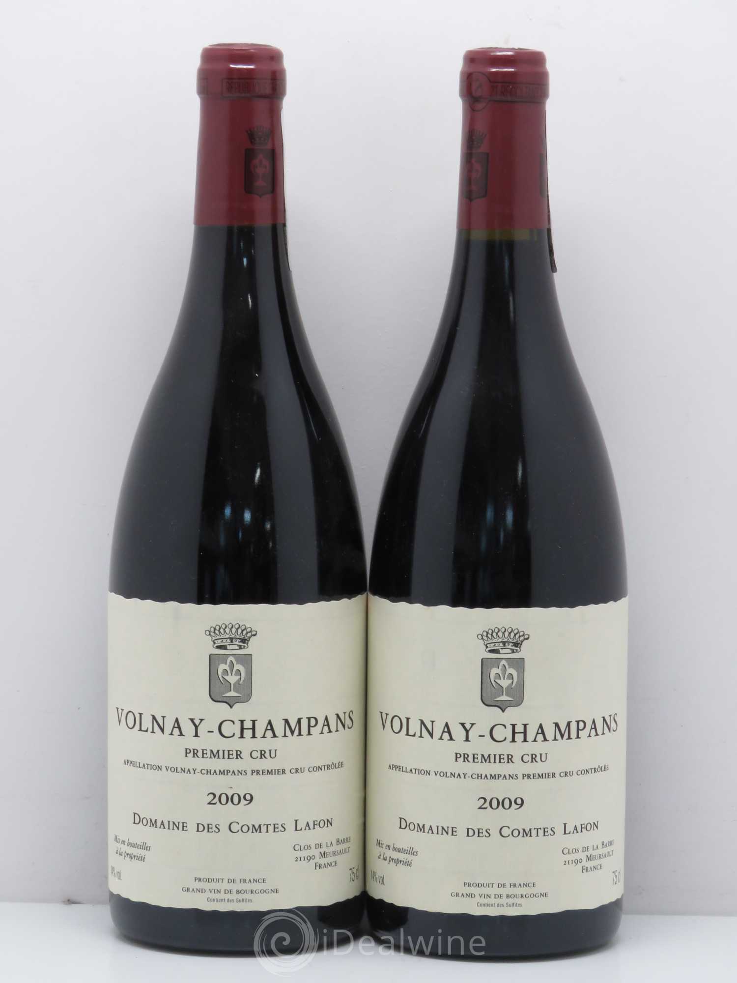 Volnay 1er Cru Champans Comtes Lafon (Domaine des) 2009 - Lot de 2 bouteilles - 0