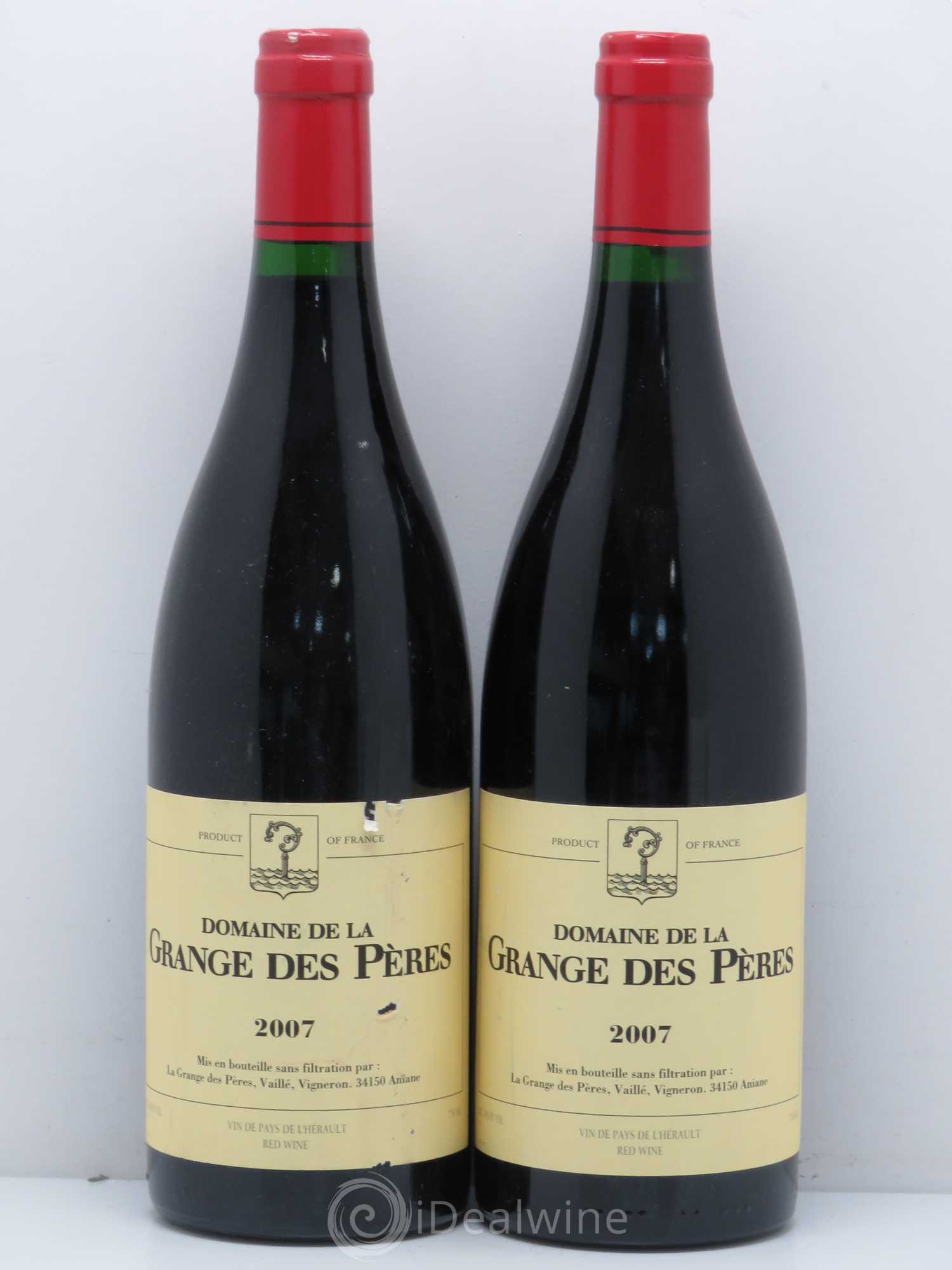Pays d'Hérault Grange des Pères Laurent Vaillé 2007 - Lot de 2 bouteilles - 0