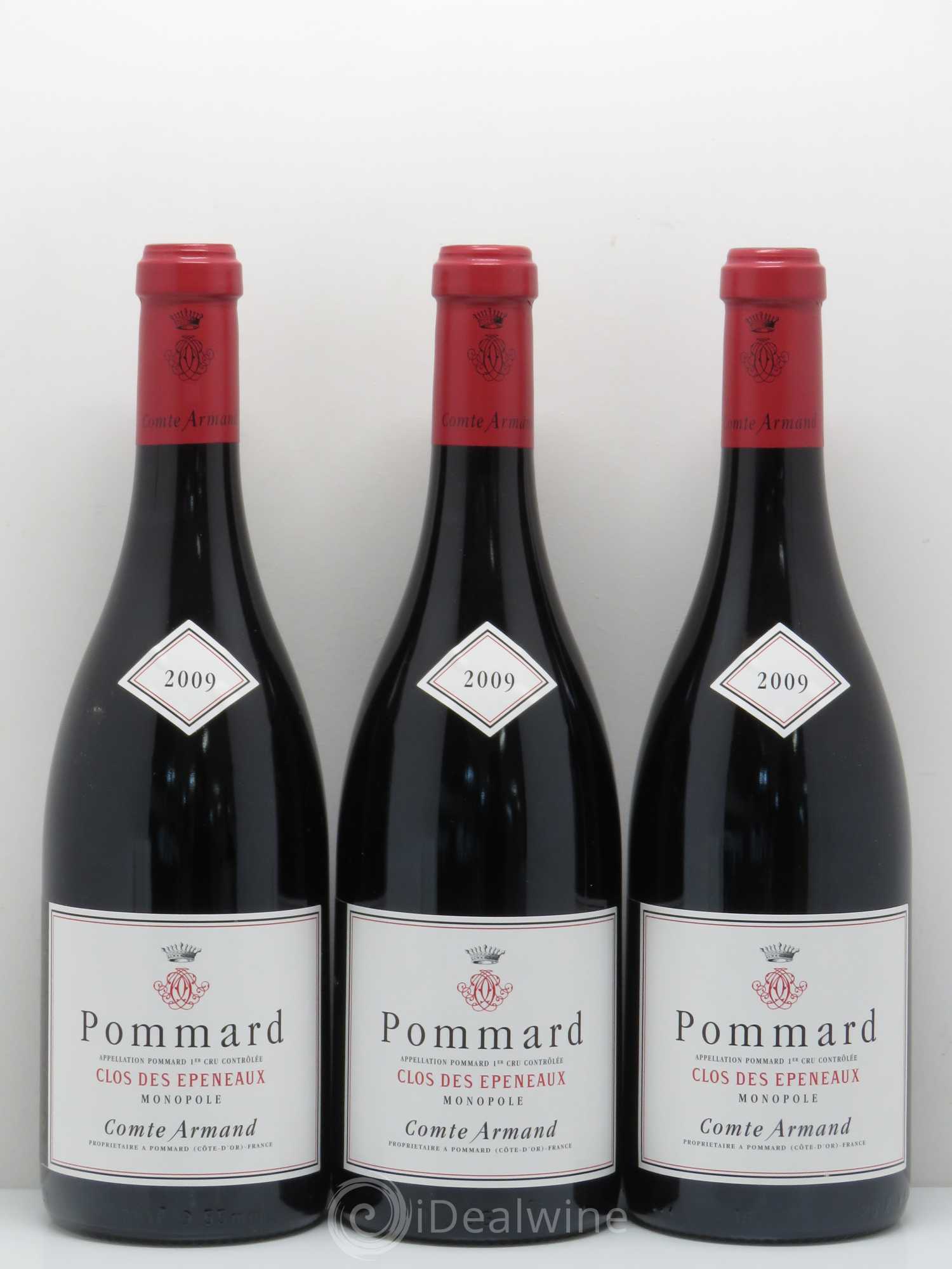 Pommard 1er Cru Clos des Epeneaux Comte Armand 2009 - Lot de 3 bouteilles - 0
