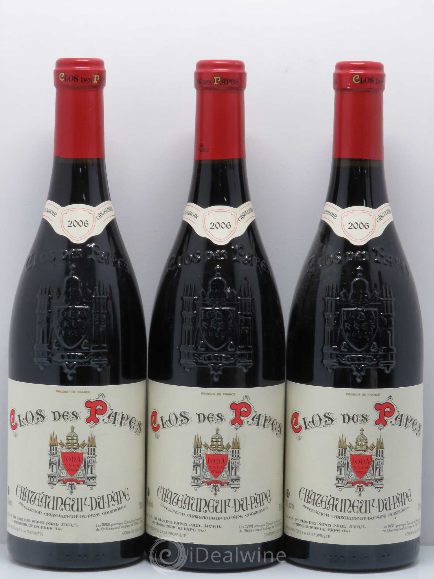 Châteauneuf-du-Pape Clos des Papes - Paul Avril 2006 - Lot de 6 bouteilles - 2