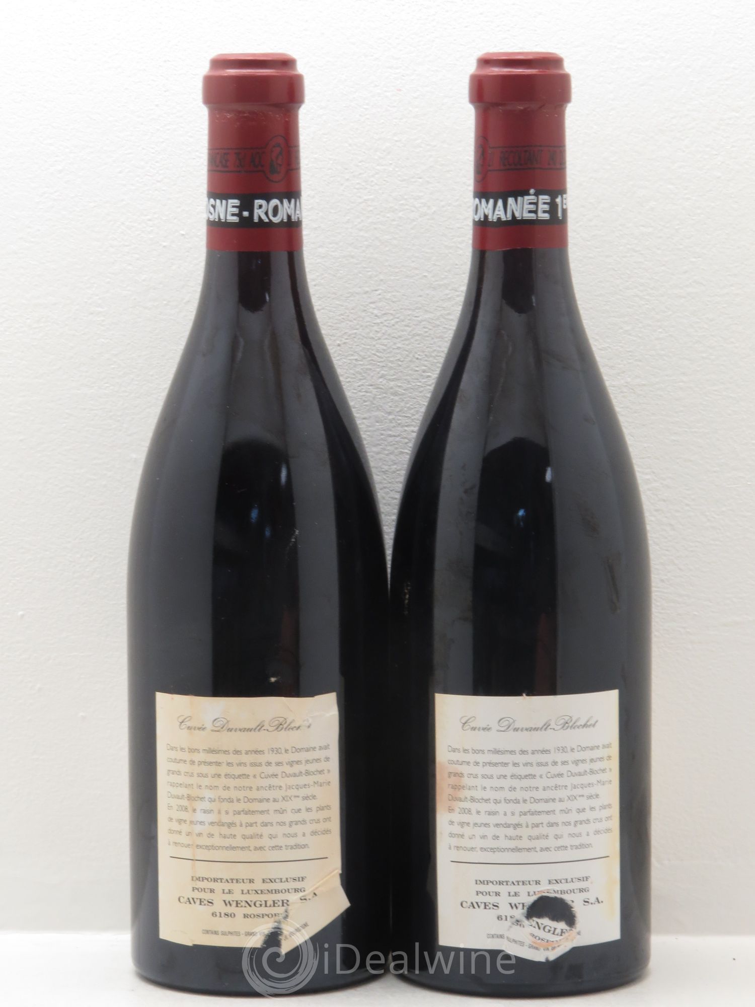 Vosne-Romanée 1er Cru Cuvée Duvault Blochet Domaine de la Romanée-Conti 2008 - Lot de 2 bouteilles - 1