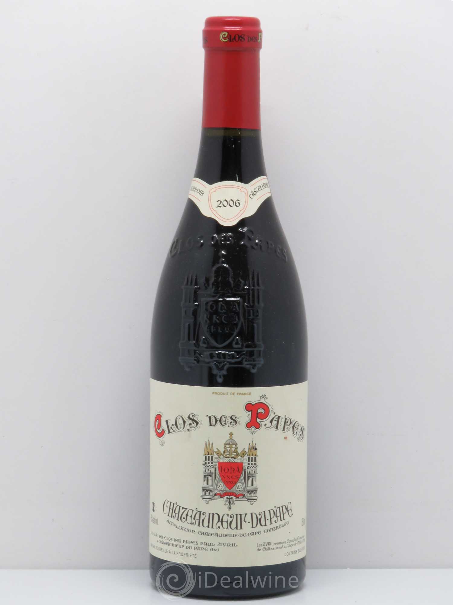 Châteauneuf-du-Pape Clos des Papes - Paul Avril 2006 - Lot de 1 bouteille - 0