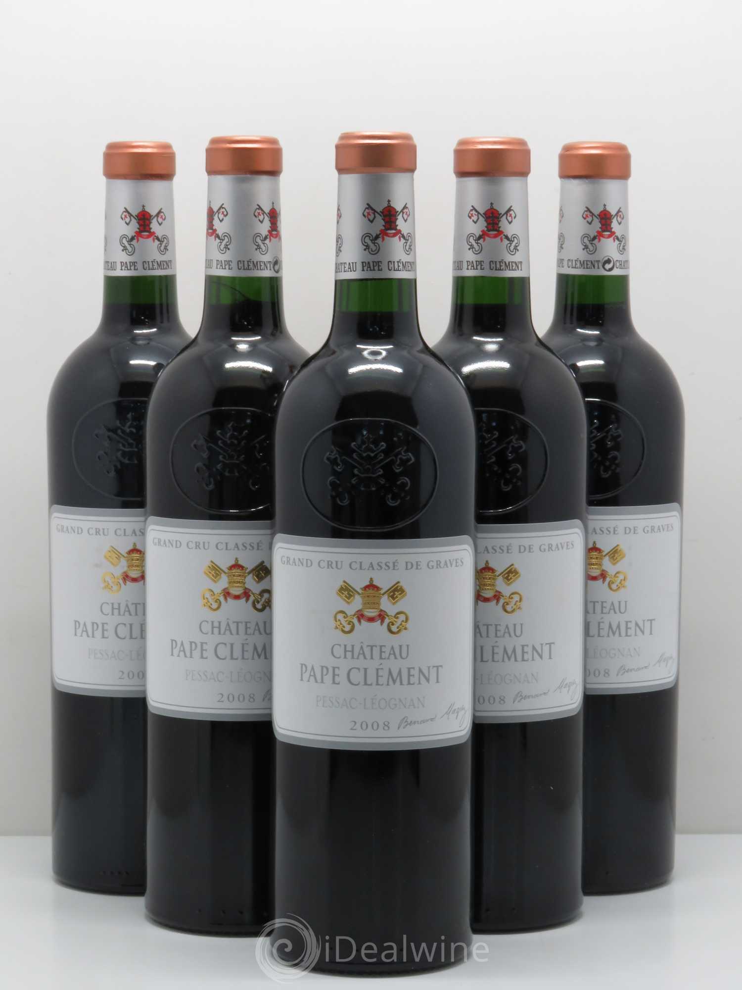 Château Pape Clément Cru Classé de Graves 2008 - Lot de 5 bouteilles - 0