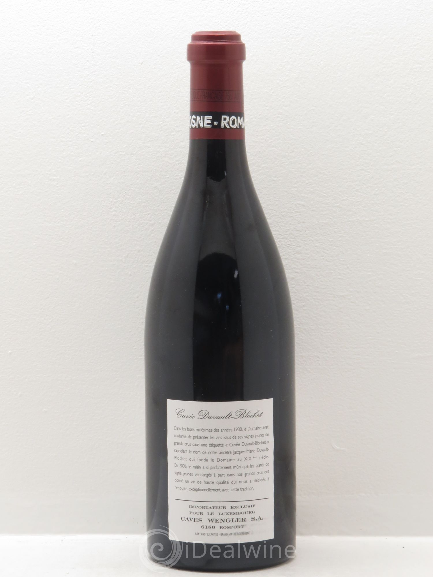 Vosne-Romanée 1er Cru Cuvée Duvault Blochet Domaine de la Romanée-Conti 2006 - Posten von 1 Flasche - 1