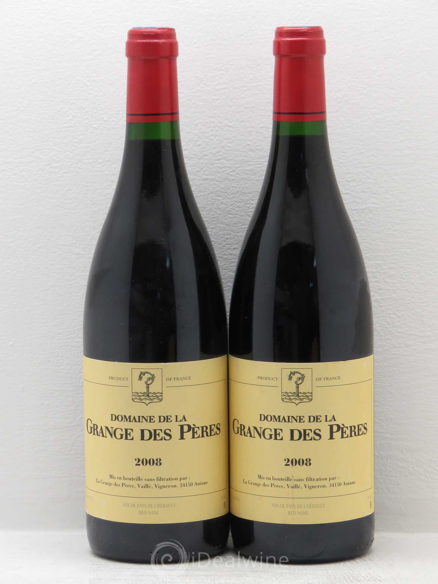 Pays d'Hérault Grange des Pères Laurent Vaillé 2008 - Lot de 2 bouteilles - 0