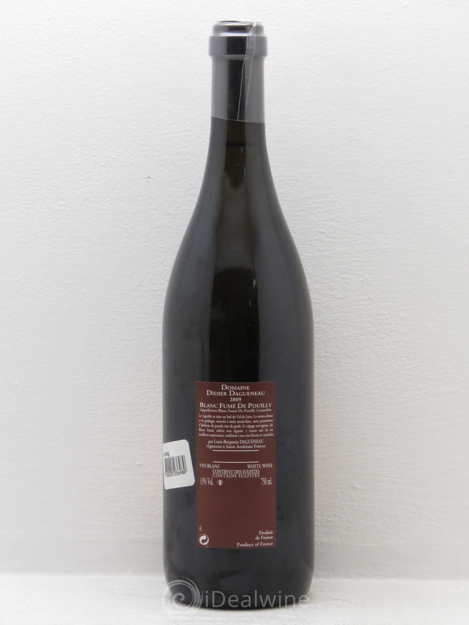 Vin de France (anciennement Pouilly-Fumé) Pur Sang Dagueneau (Domaine Didier - Louis-Benjamin) 2009 - Lot de 1 bouteille - 1