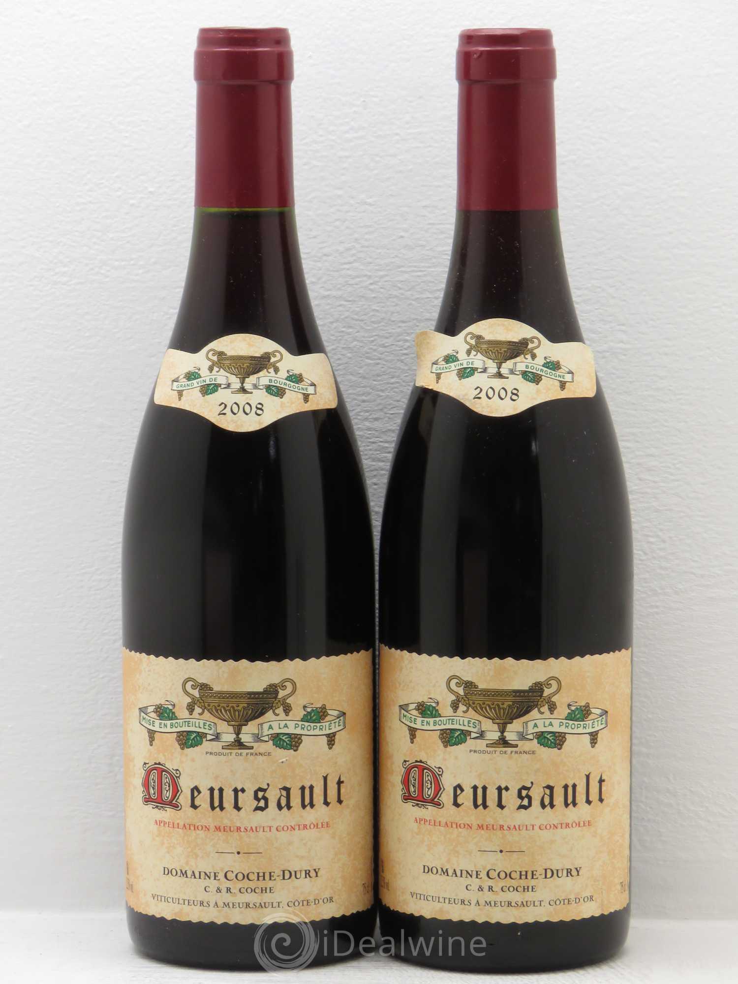 Meursault Coche Dury (Domaine) 2008 - Lot de 2 bouteilles - 0