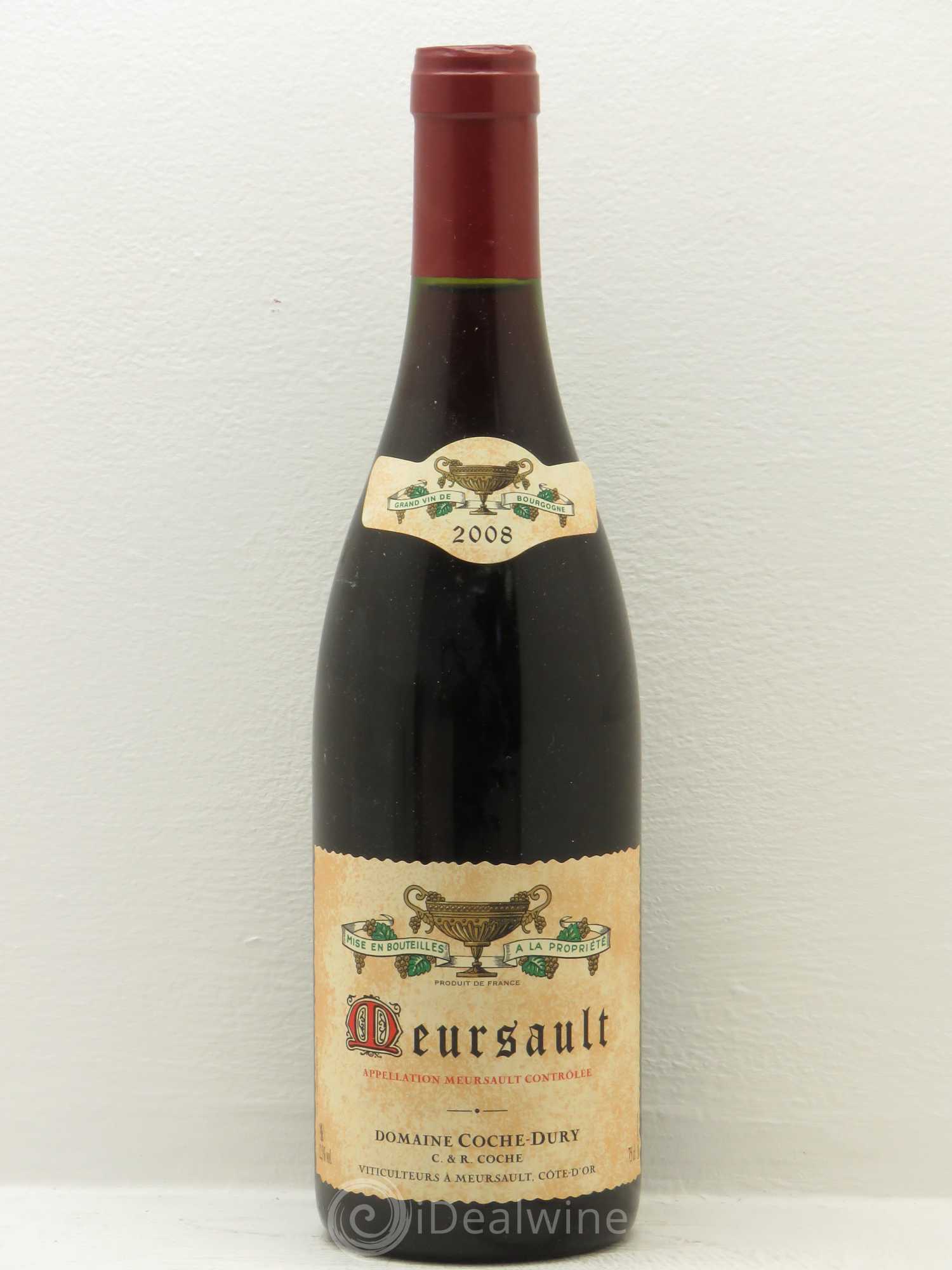 Meursault Coche Dury (Domaine) 2008 - Lot de 1 bouteille - 0