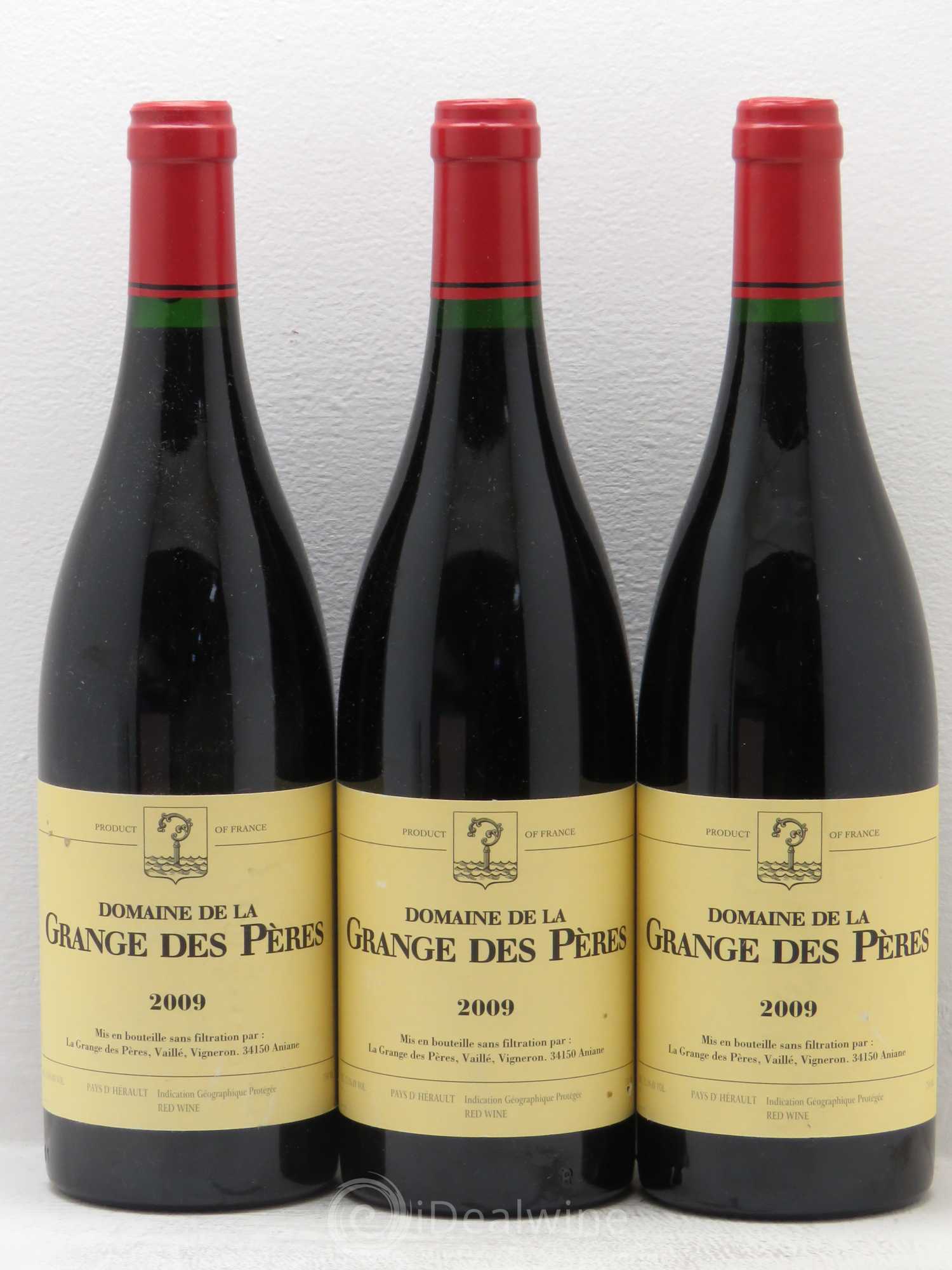 Pays d'Hérault Grange des Pères Laurent Vaillé 2009 - Lot de 3 bouteilles - 0