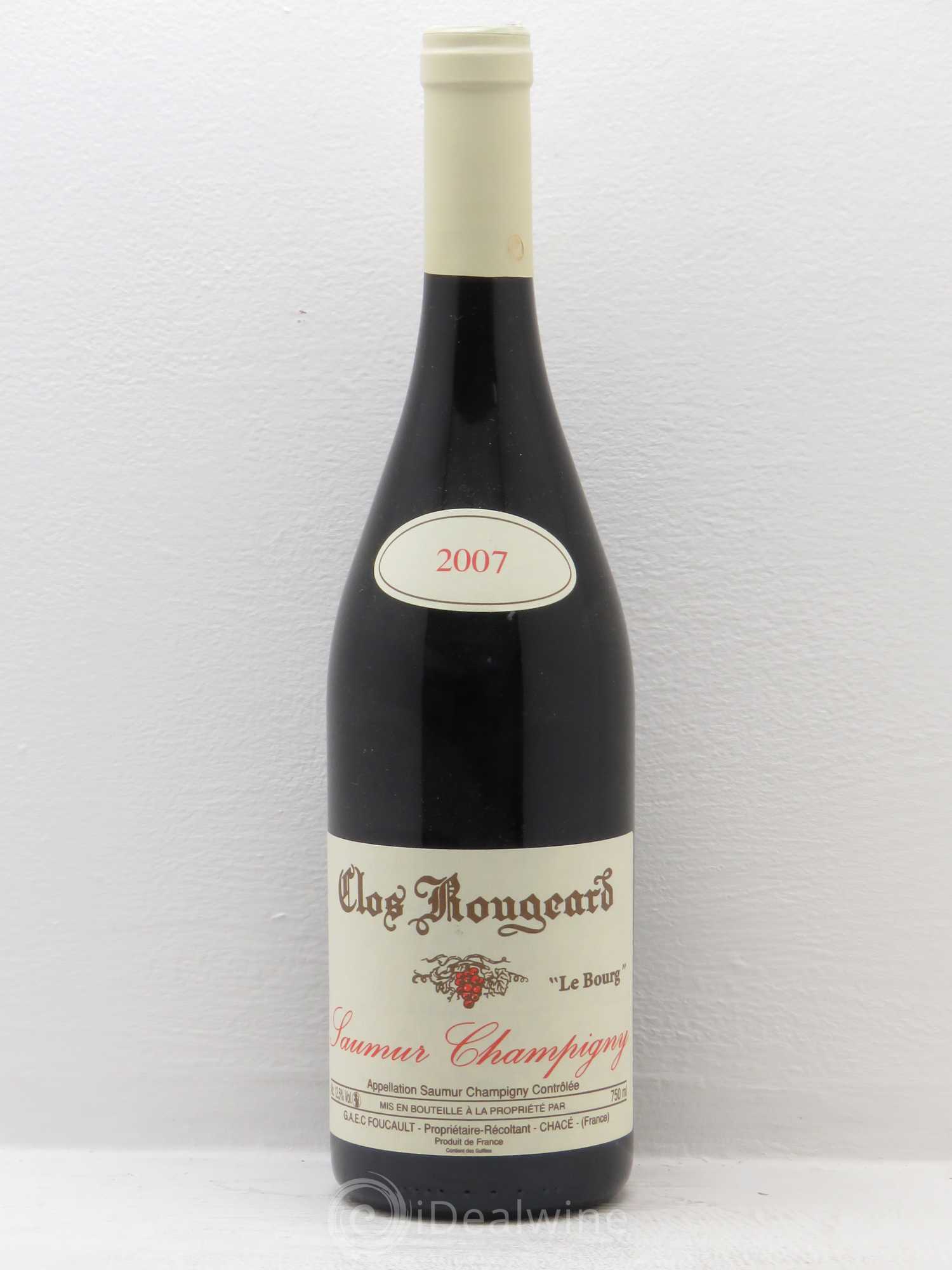Saumur-Champigny Le Bourg Clos Rougeard 2007 - Lot de 1 bouteille - 0