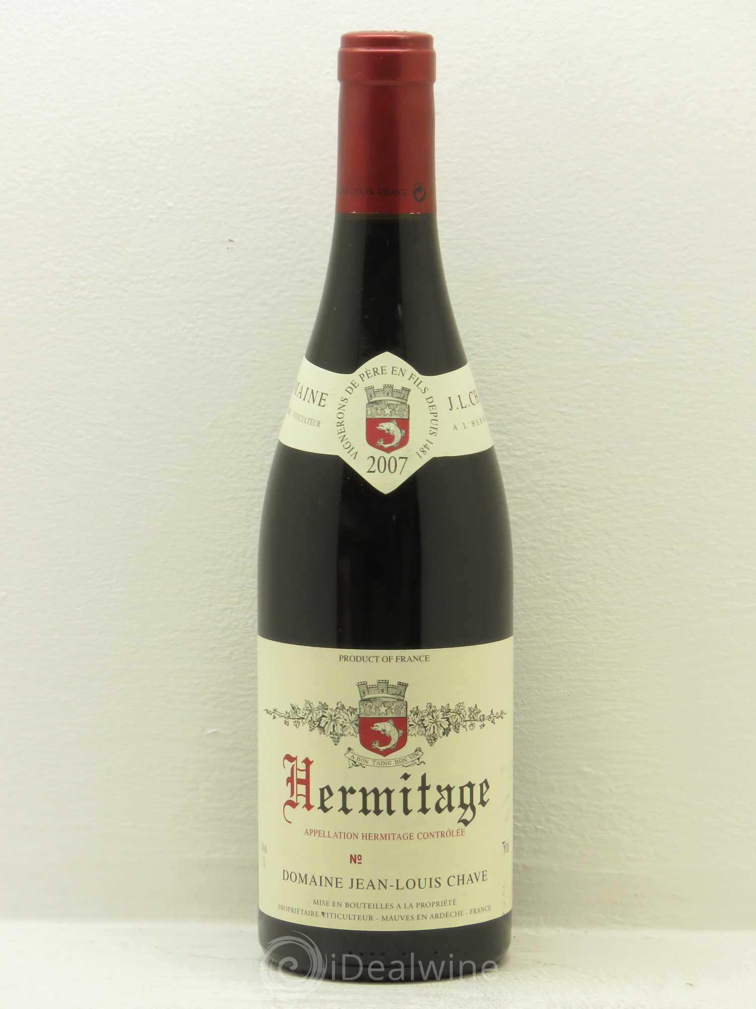 Hermitage Jean-Louis Chave 2007 - Lot de 1 bouteille - 0
