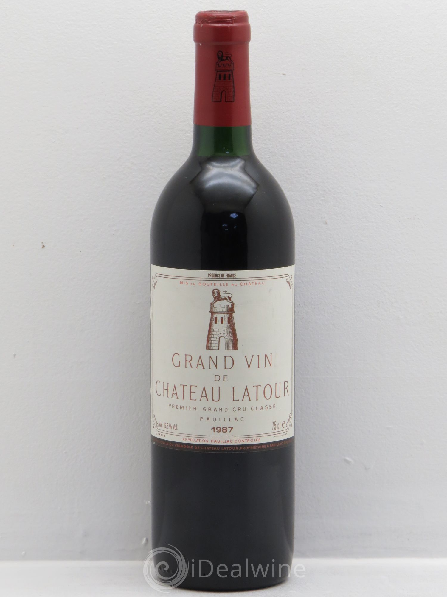 Château Latour 1er Grand Cru Classé 1987 - Lot de 1 bouteille - 0
