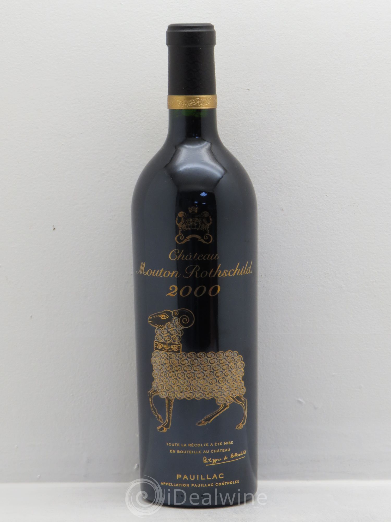 Château Mouton Rothschild 1er Grand Cru Classé 2000 - Lot de 1 bouteille - 0