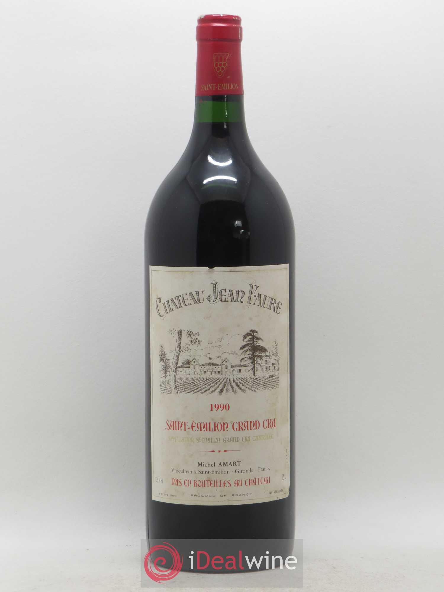 Château Jean Faure Grand Cru Classé 1990 - Lot de 1 magnum - 0