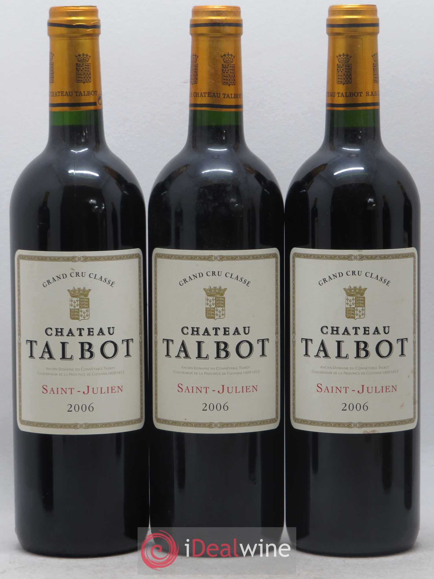 Château Talbot 4ème Grand Cru Classé 2006 - Lot de 6 bouteilles - 1
