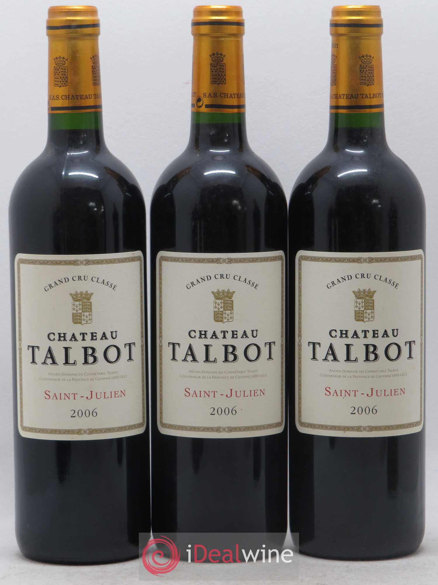 Château Talbot 4ème Grand Cru Classé 2006 - Lot de 6 bouteilles - 2