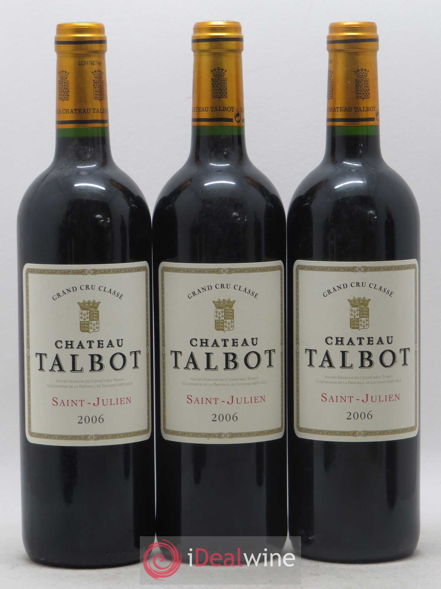 Château Talbot 4ème Grand Cru Classé 2006 - Lot de 6 bouteilles - 2