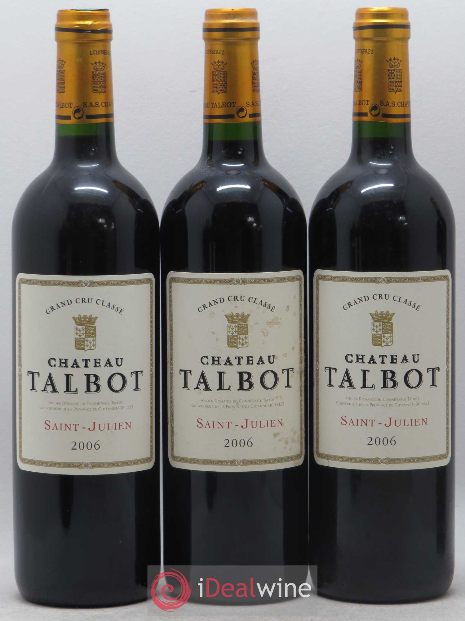 Château Talbot 4ème Grand Cru Classé 2006 - Lot de 6 bouteilles - 2