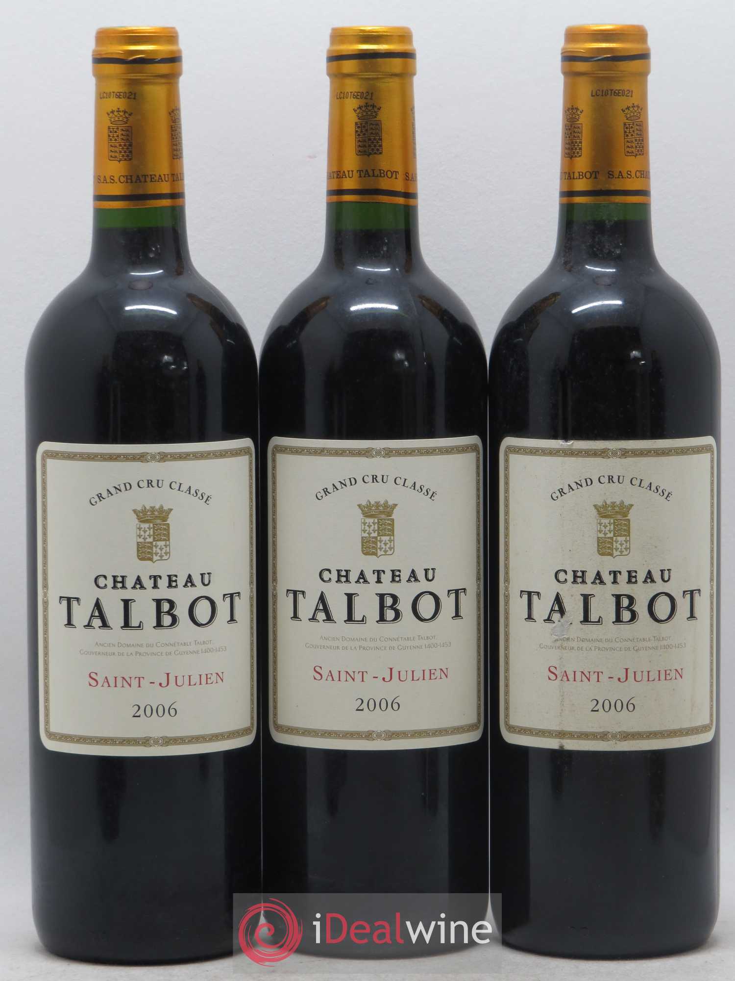 Château Talbot 4ème Grand Cru Classé 2006 - Lot de 6 bouteilles - 2