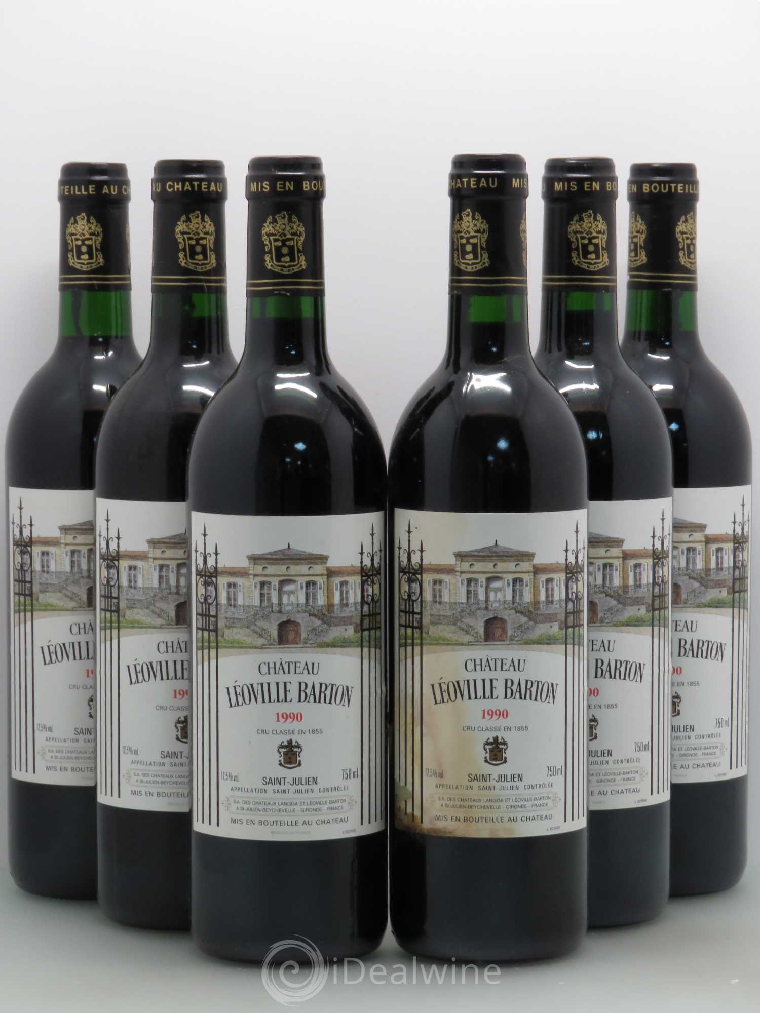 Château Léoville Barton 2ème Grand Cru Classé 1990 - Lot de 6 bouteilles - 0