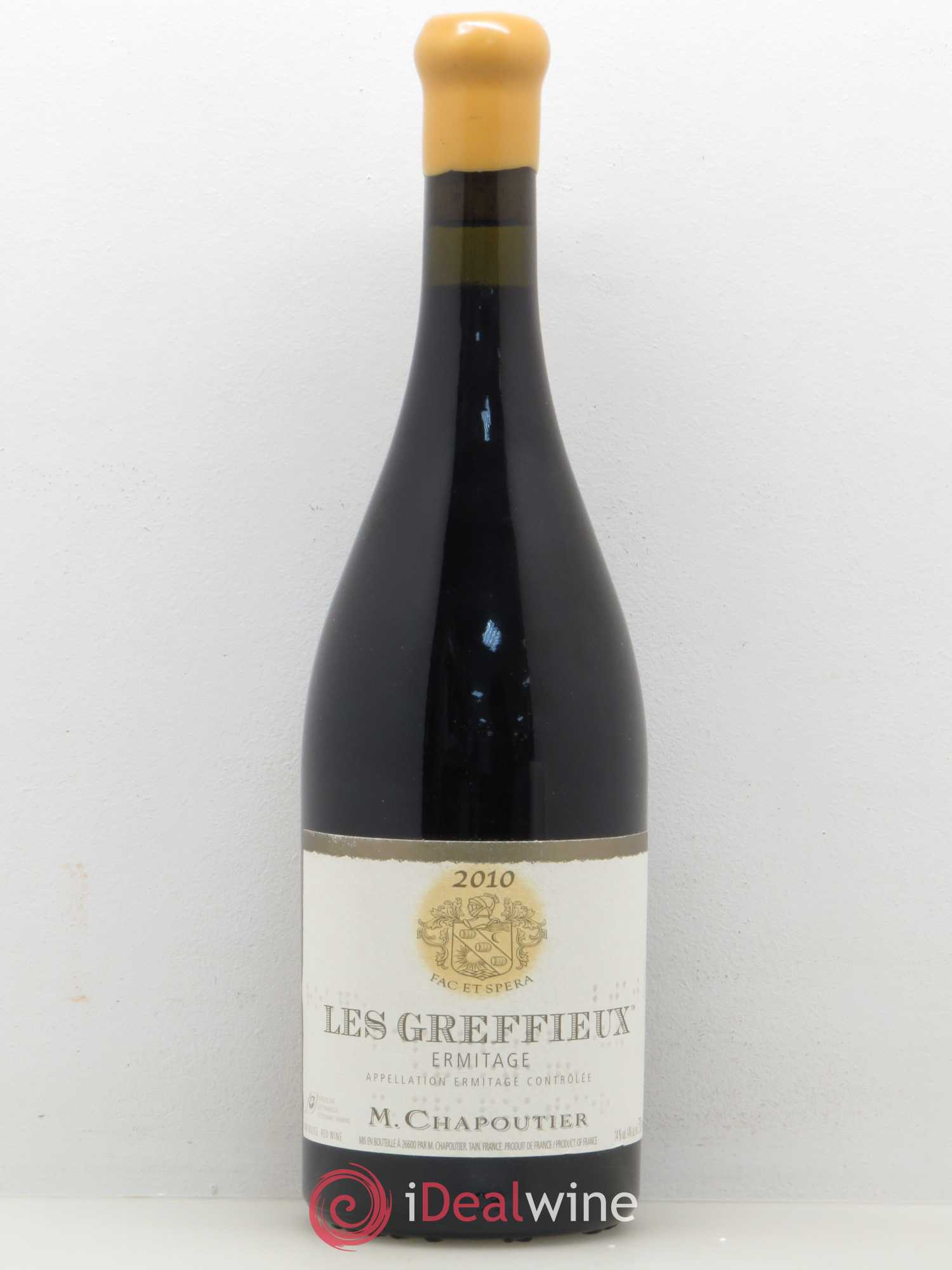 Hermitage Ermitage Les Greffieux Chapoutier 2010 - Lot de 1 bouteille - 0