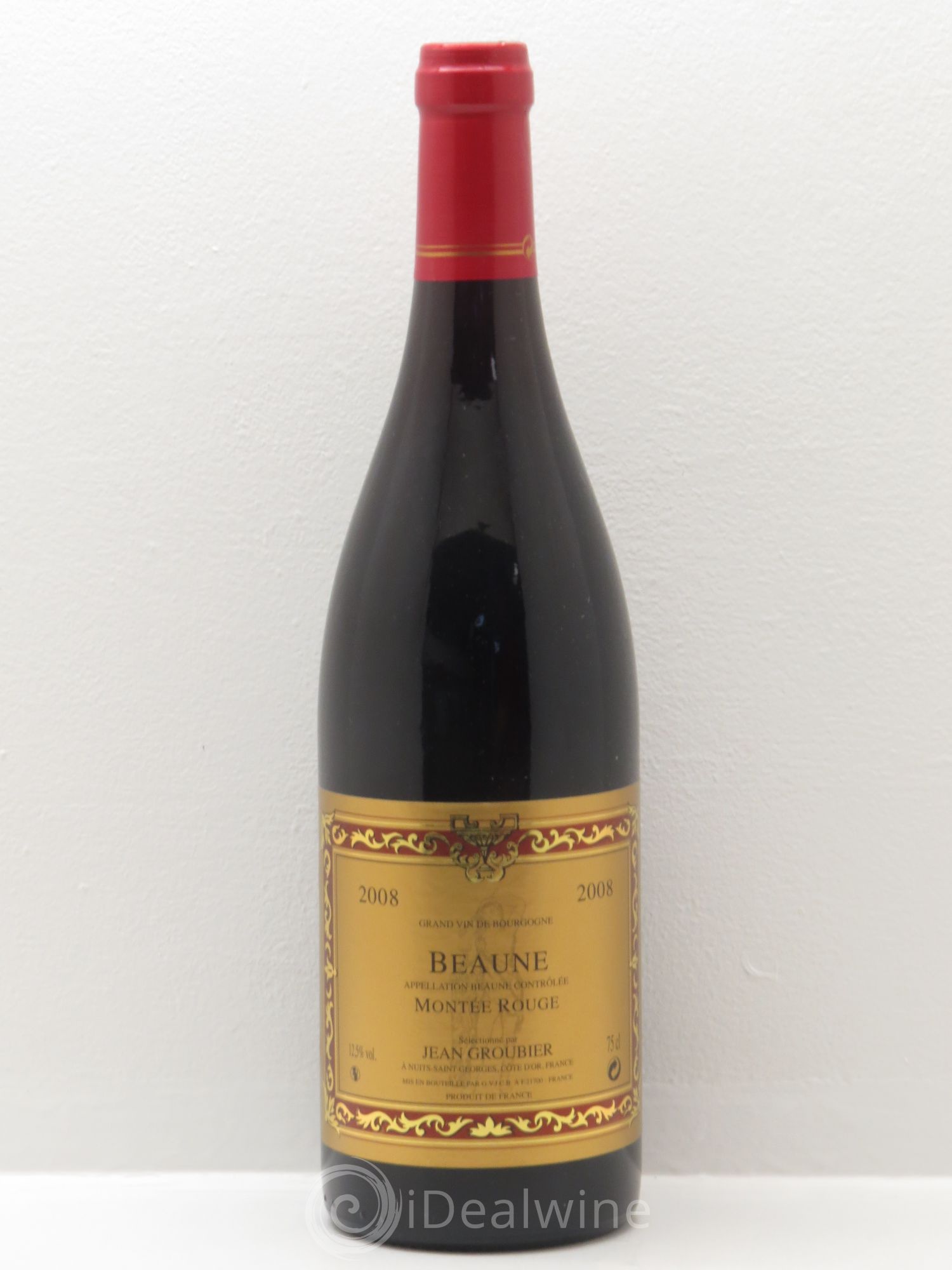 Beaune Montée rouge Jean Groubier 2008 - Lot de 1 bouteille - 0