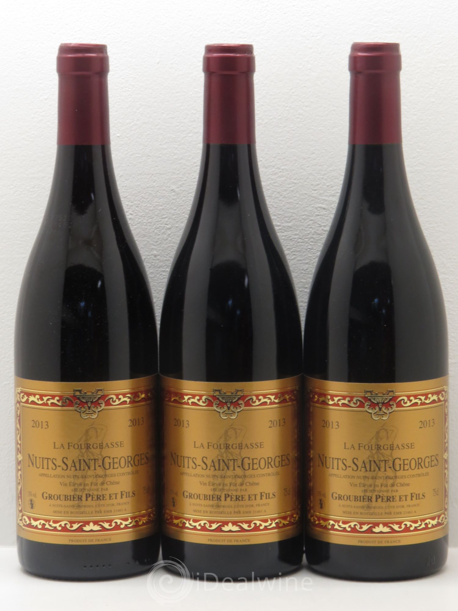 Nuits-Saint-Georges La Fourgeasse Groubier 2013 - Lot de 3 bouteilles - 0