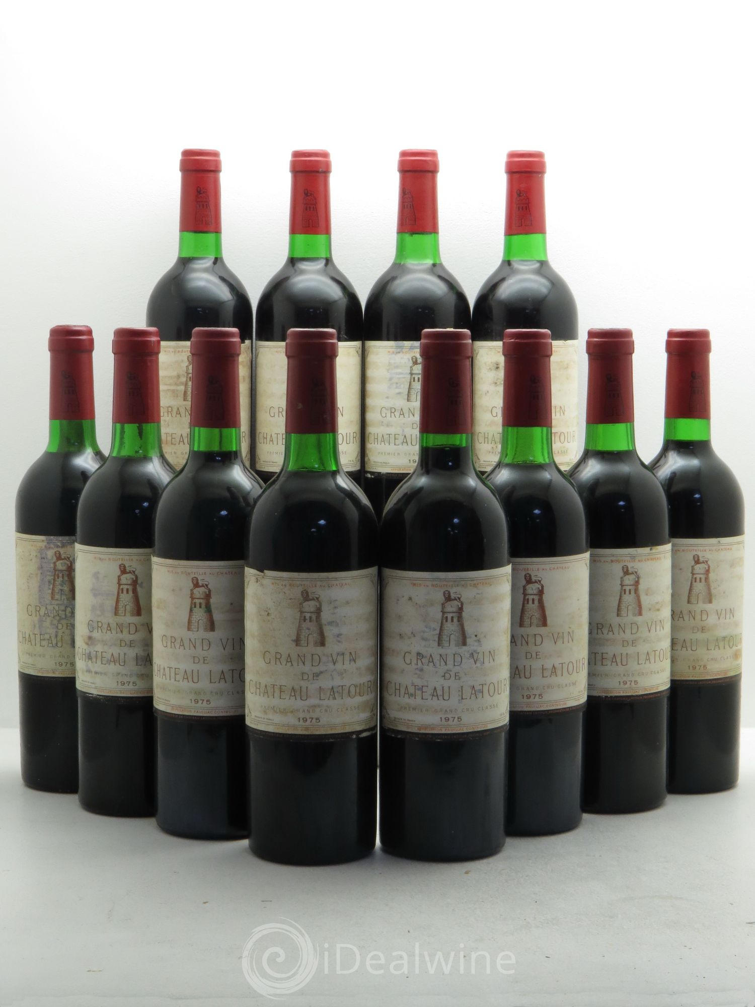 Château Latour 1er Grand Cru Classé 1975 - Lot de 12 bouteilles - 0