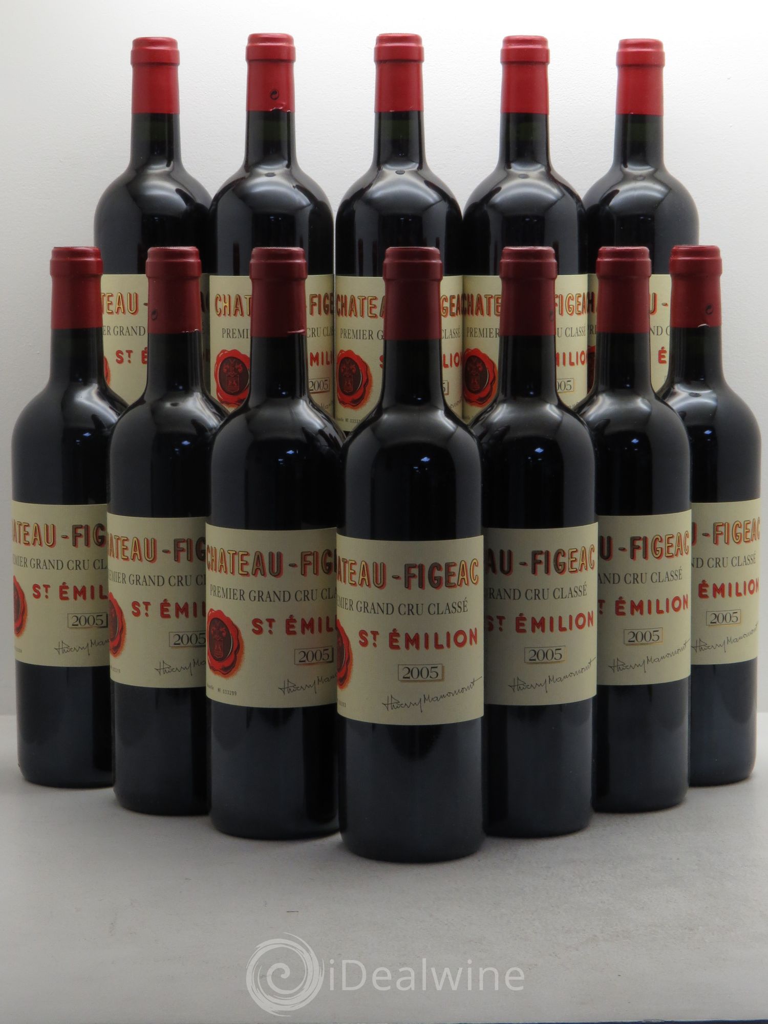 Château Figeac 1er Grand Cru Classé A 2005 - Lot de 12 bouteilles - 0