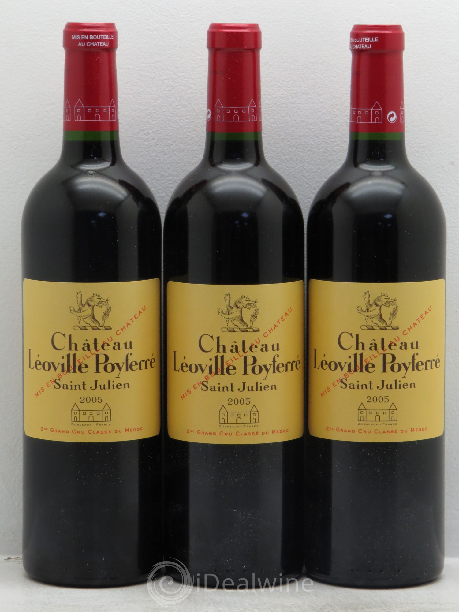 Château Léoville Poyferré 2ème Grand Cru Classé 2005 - Lot de 12 bouteilles - 1
