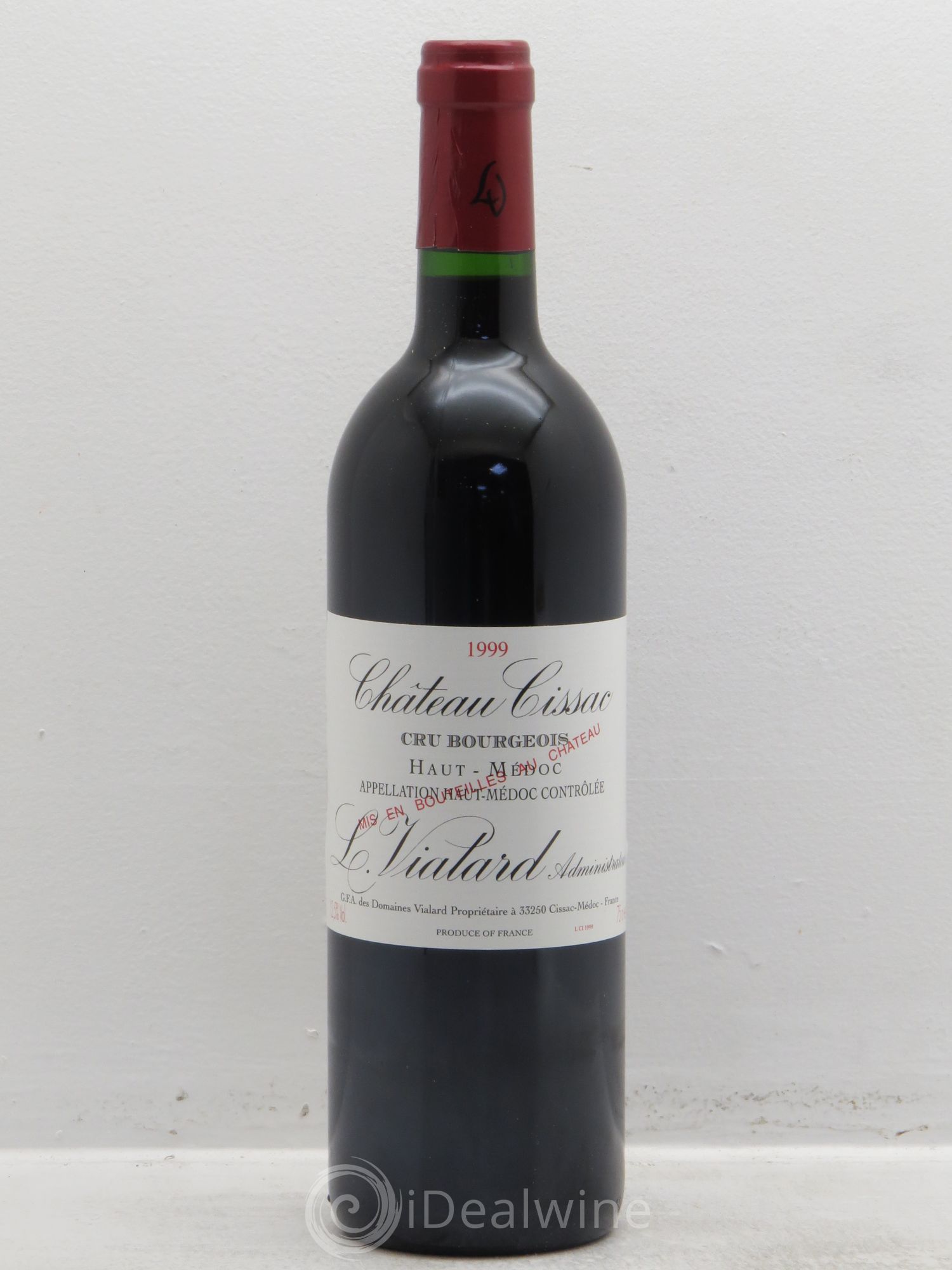 Château Cissac Cru Bourgeois 1999 - Lot de 12 bouteilles - 0
