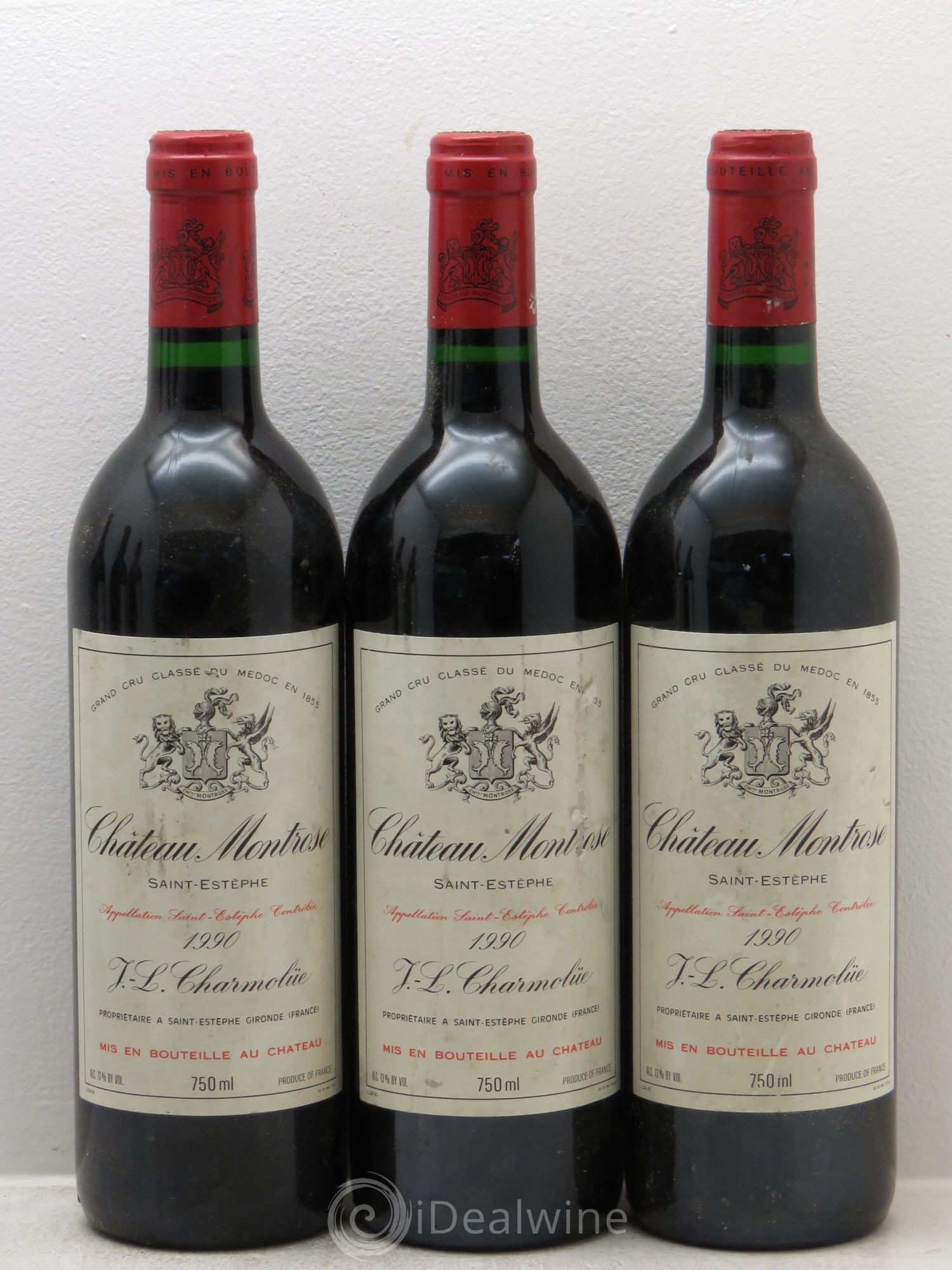 Château Montrose 2ème Grand Cru Classé 1990 - Lot de 6 bouteilles - 1