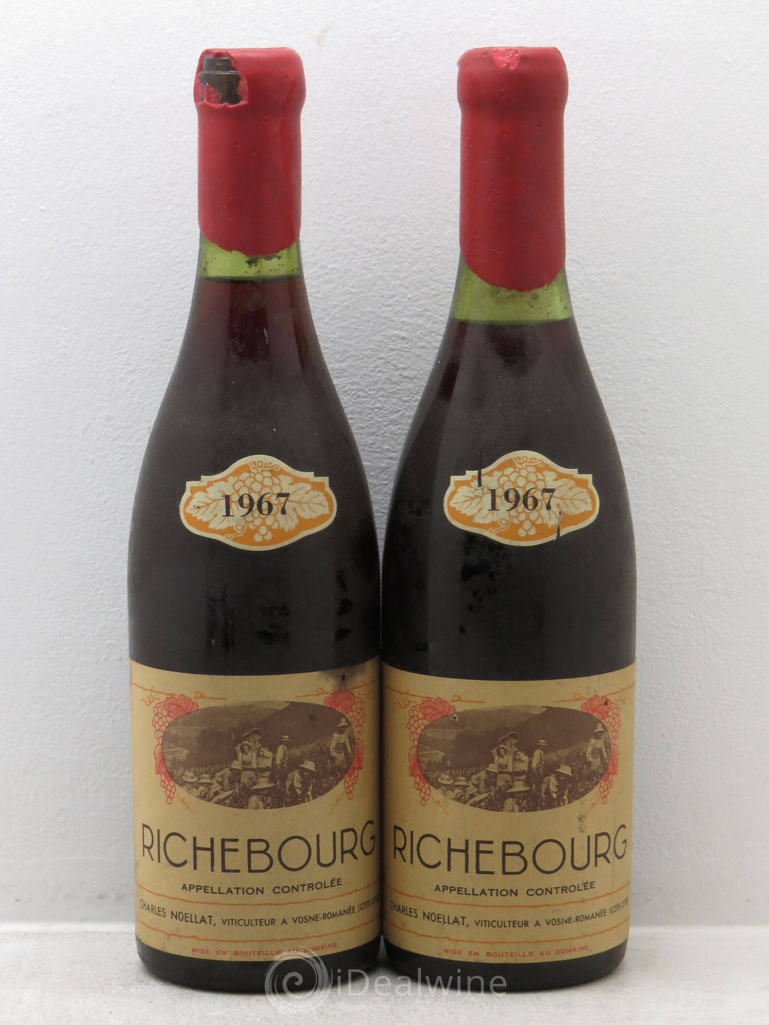 Richebourg Grand Cru Charles Noëllat 1967 - Lot de 2 bouteilles - 0