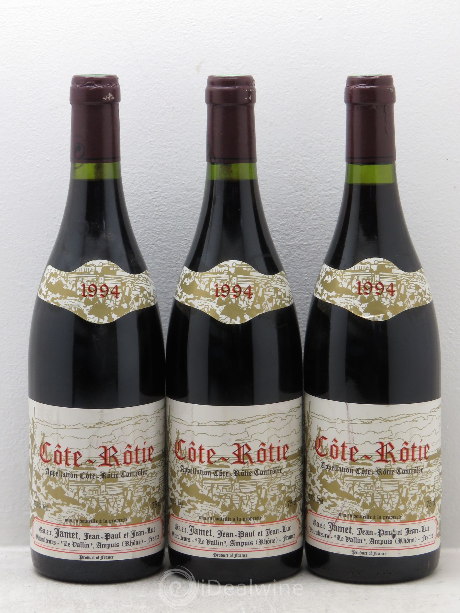 Côte-Rôtie Jamet (Domaine) 1994 - Lot de 3 bouteilles - 0