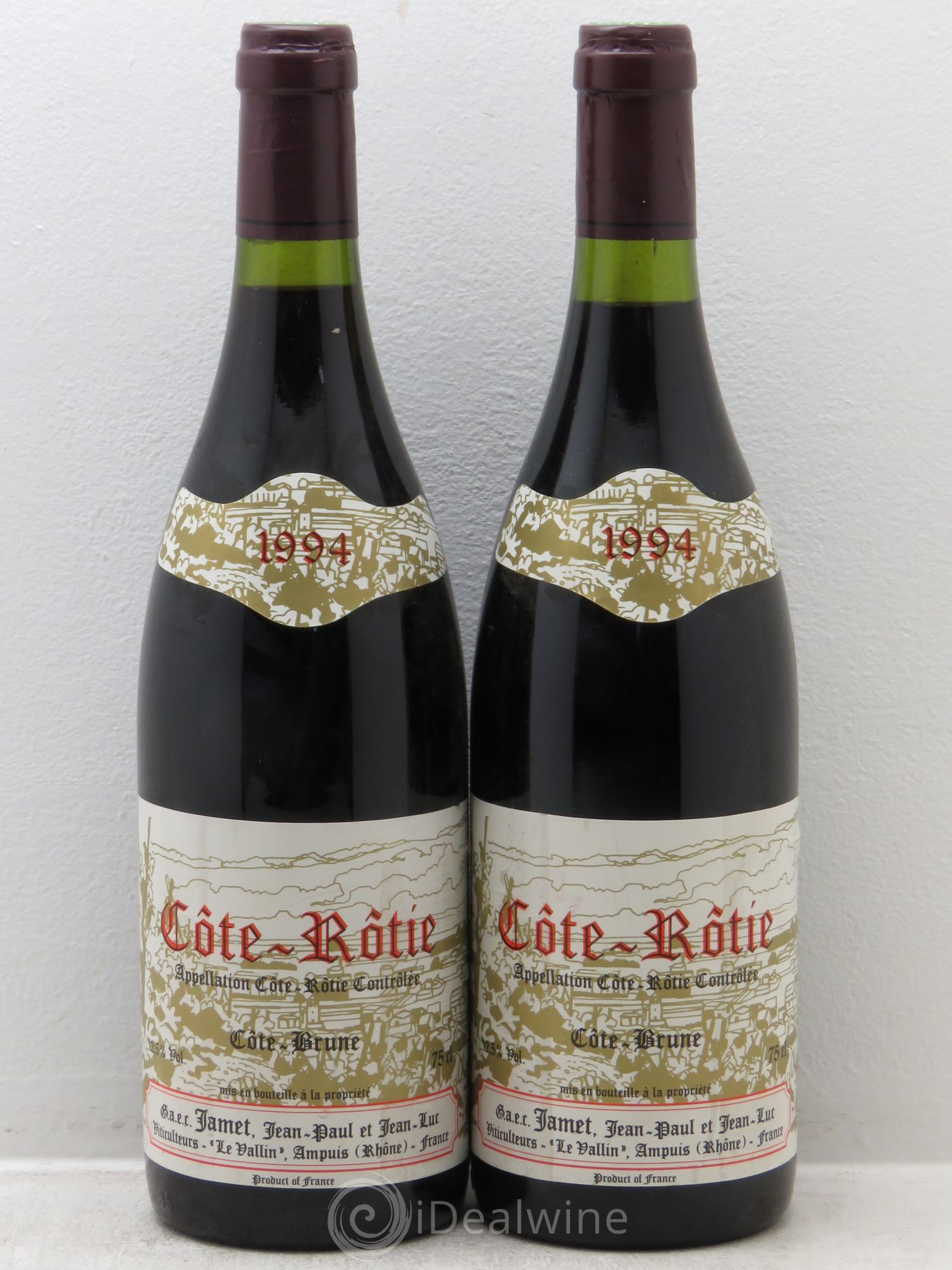 Côte-Rôtie Côte Brune Jamet (Domaine) 1994 - Lot de 2 bouteilles - 0