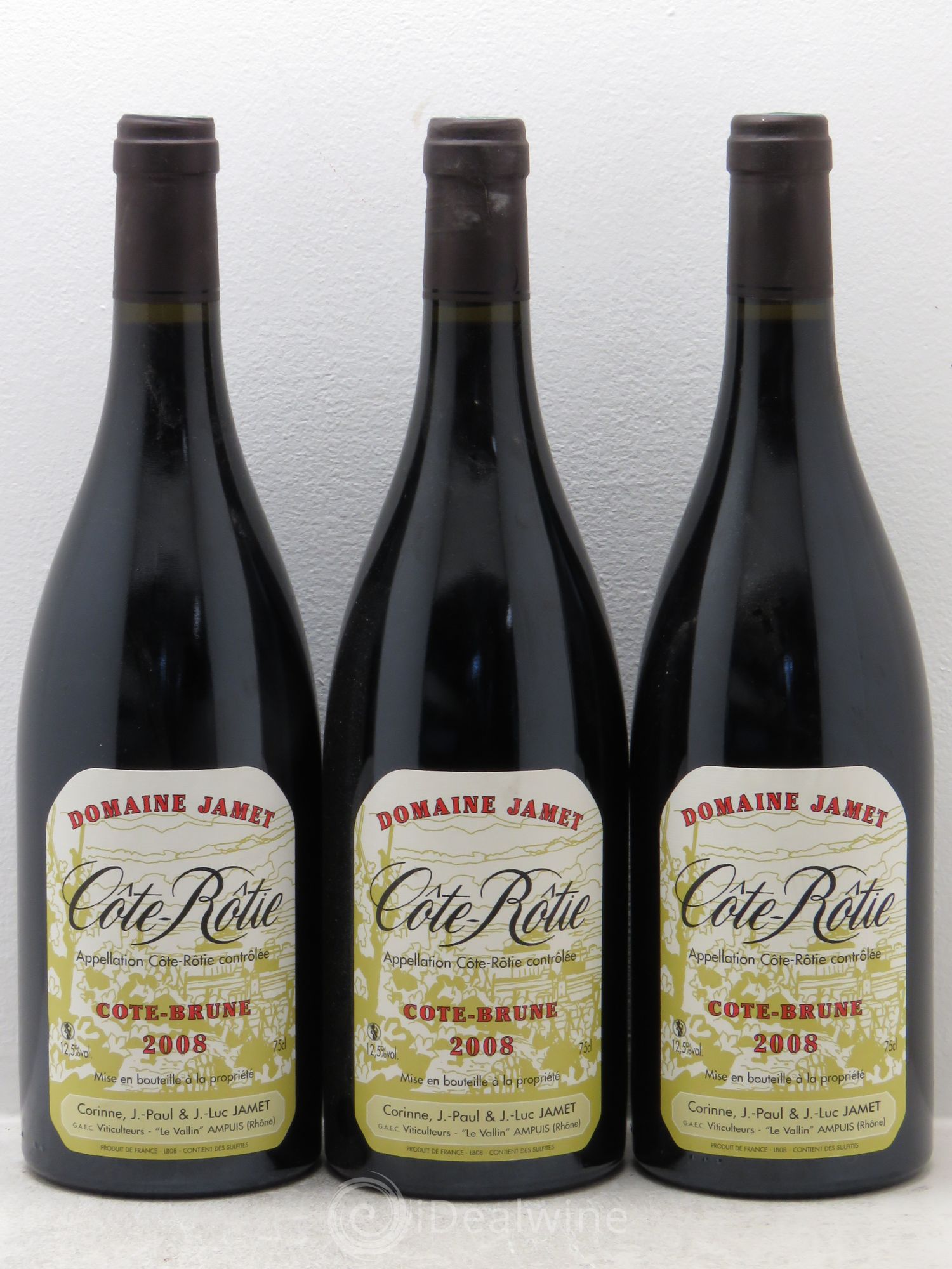 Côte-Rôtie Côte Brune Jamet (Domaine) 2008 - Lot de 3 bouteilles - 0