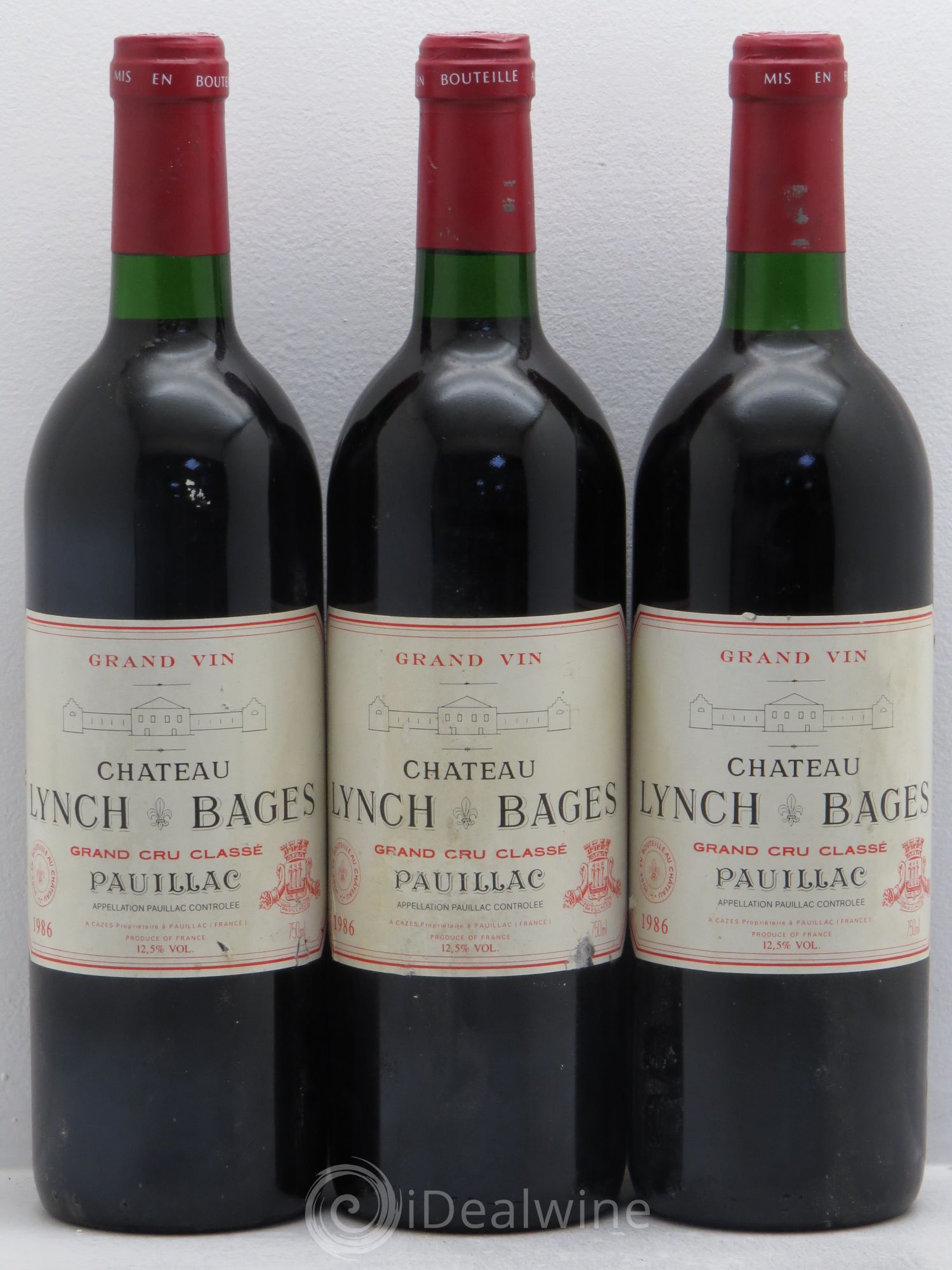 Château Lynch Bages 5ème Grand Cru Classé 1986 - Lot de 12 bouteilles - 2
