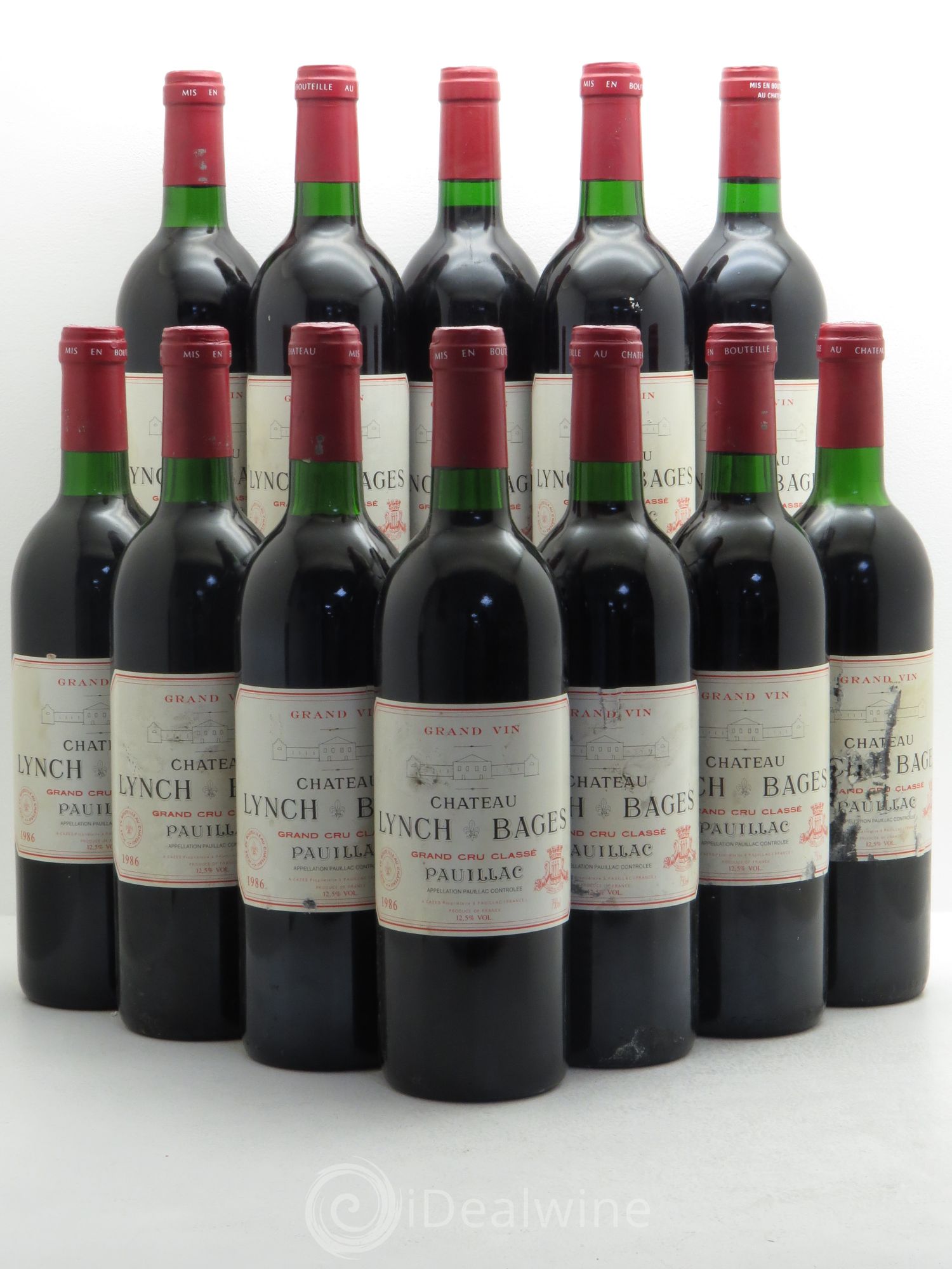 Château Lynch Bages 5ème Grand Cru Classé 1986 - Lot de 12 bouteilles - 0