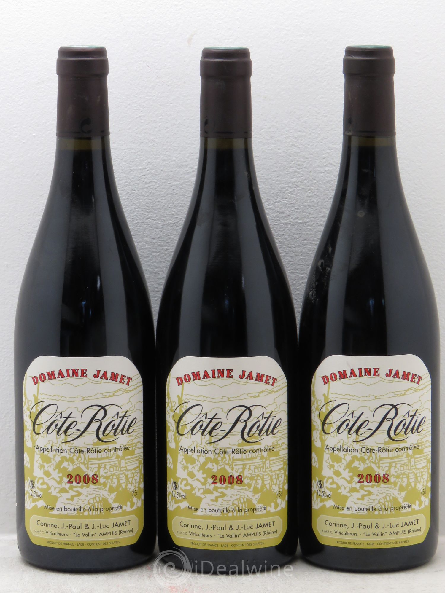 Côte-Rôtie Jamet (Domaine) 2008 - Lot de 3 bouteilles - 0