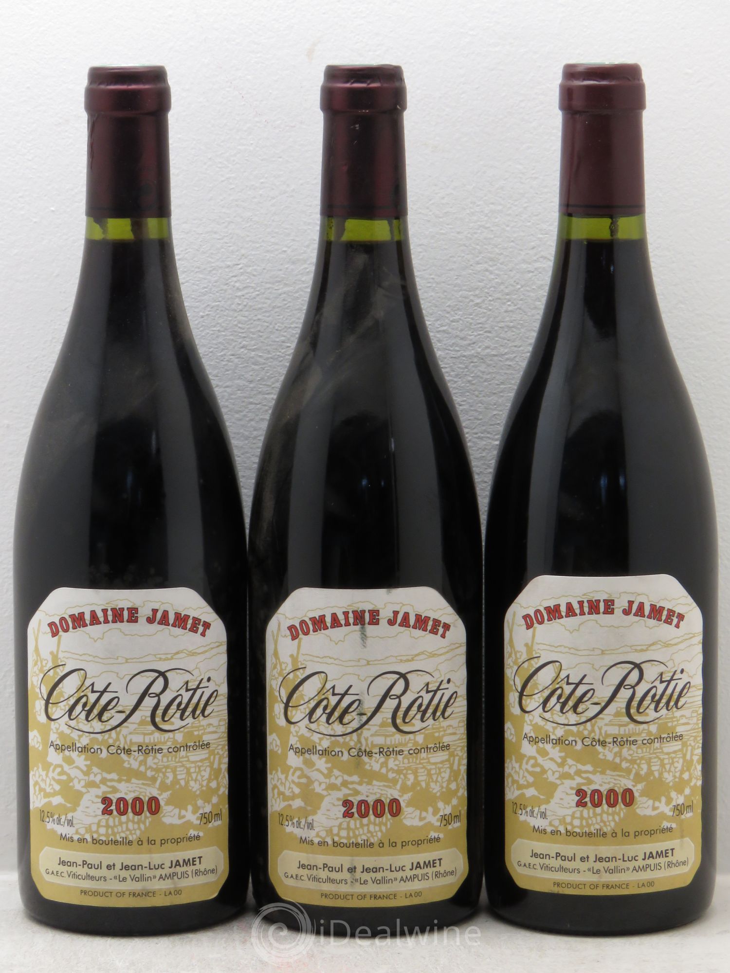 Côte-Rôtie Jamet (Domaine) 2000 - Lot de 3 bouteilles - 0