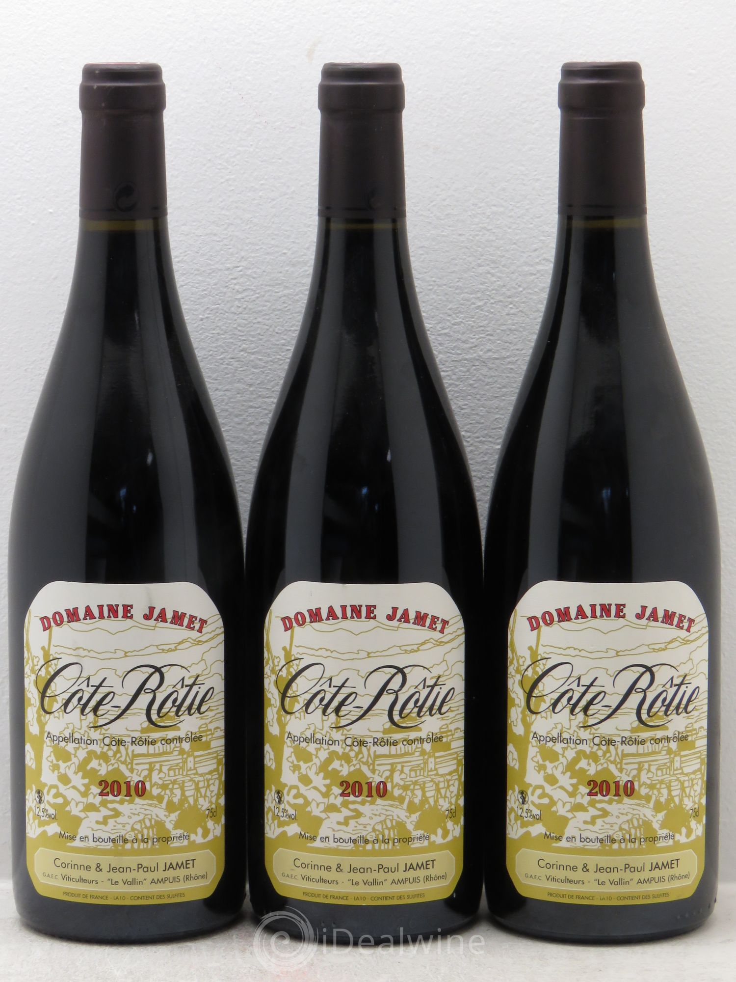 Côte-Rôtie Jamet (Domaine) 2010 - Lot de 3 bouteilles - 0