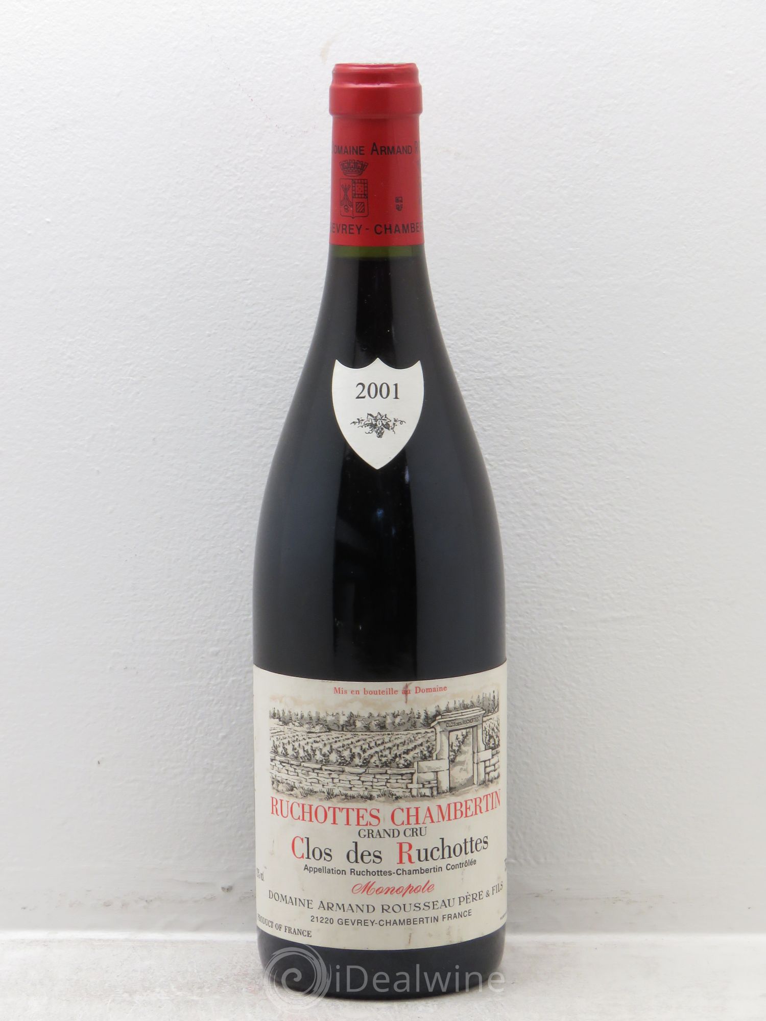 Ruchottes-Chambertin Grand Cru Clos des Ruchottes Armand Rousseau (Domaine) 2001 - Lot de 1 bouteille - 0